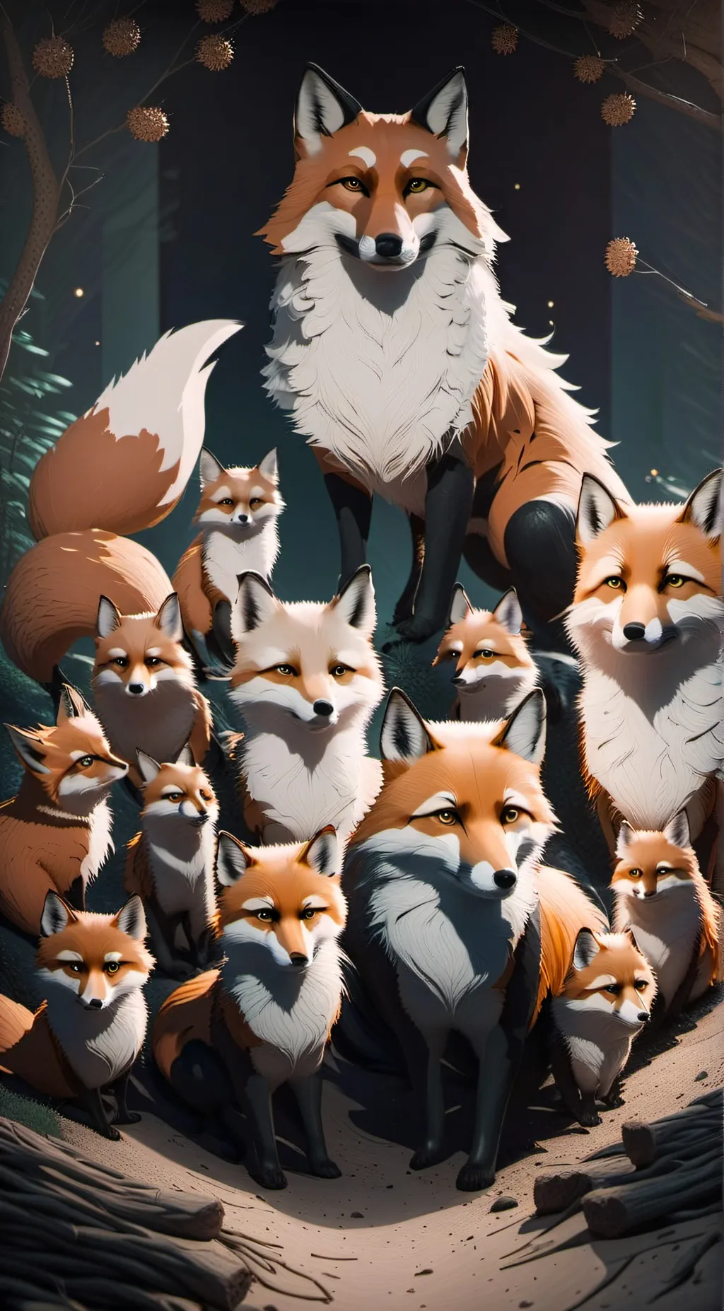 ai character: fox family background