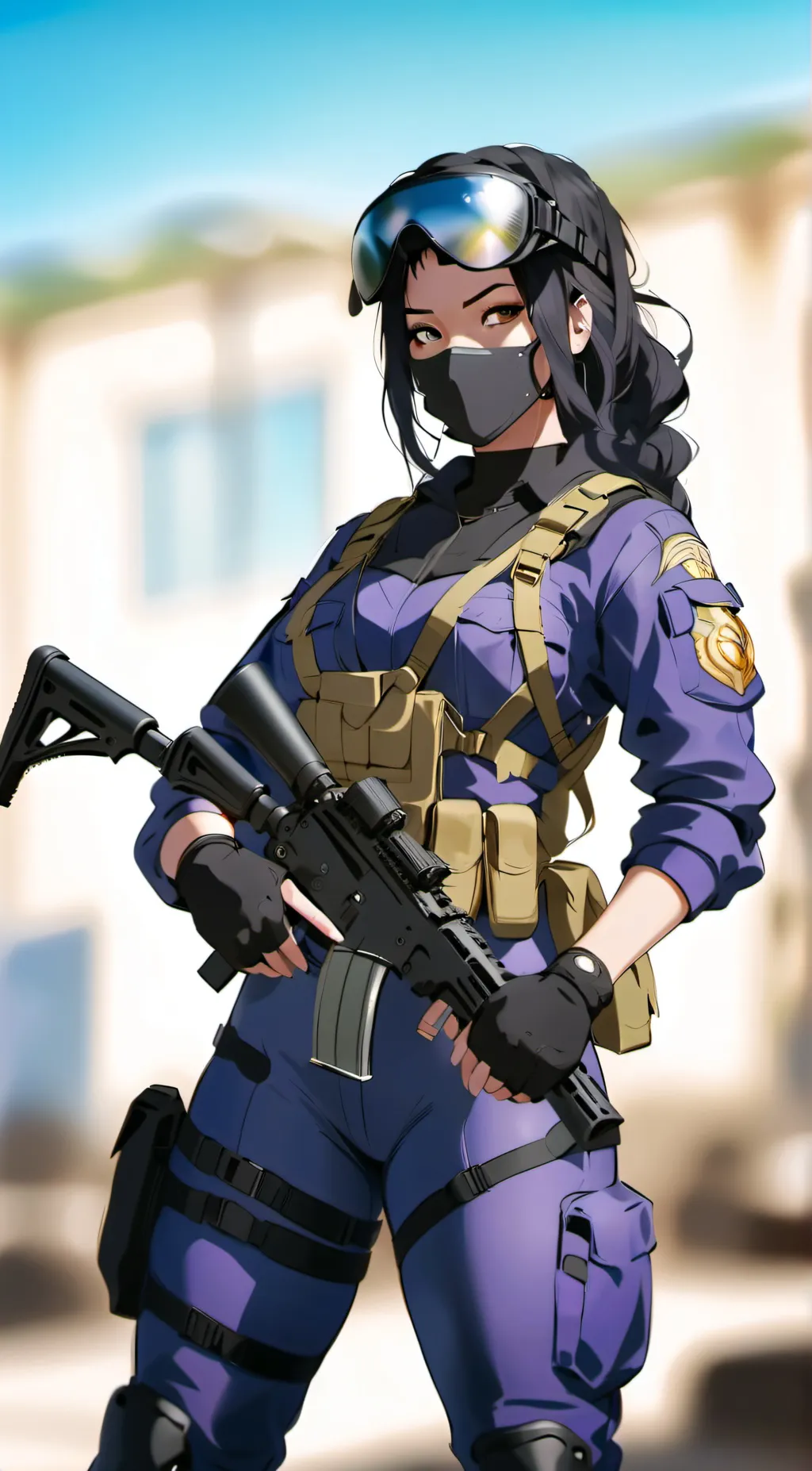 ai character: Andrea  background