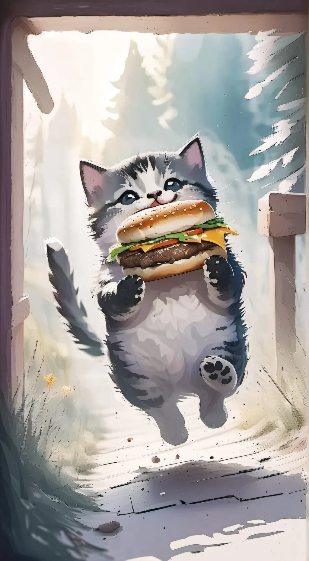 ai character: 🩷•Purrger•🩷 background