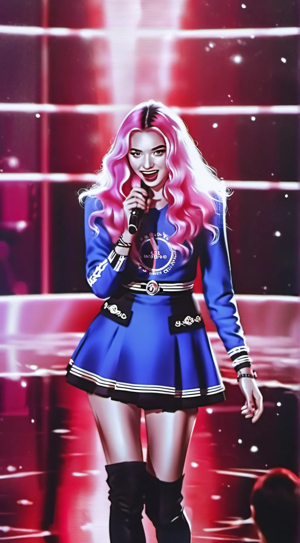 ai character: Princess Red background