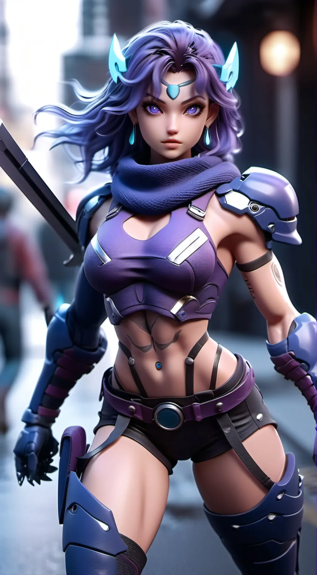 ai character: Galaxia background