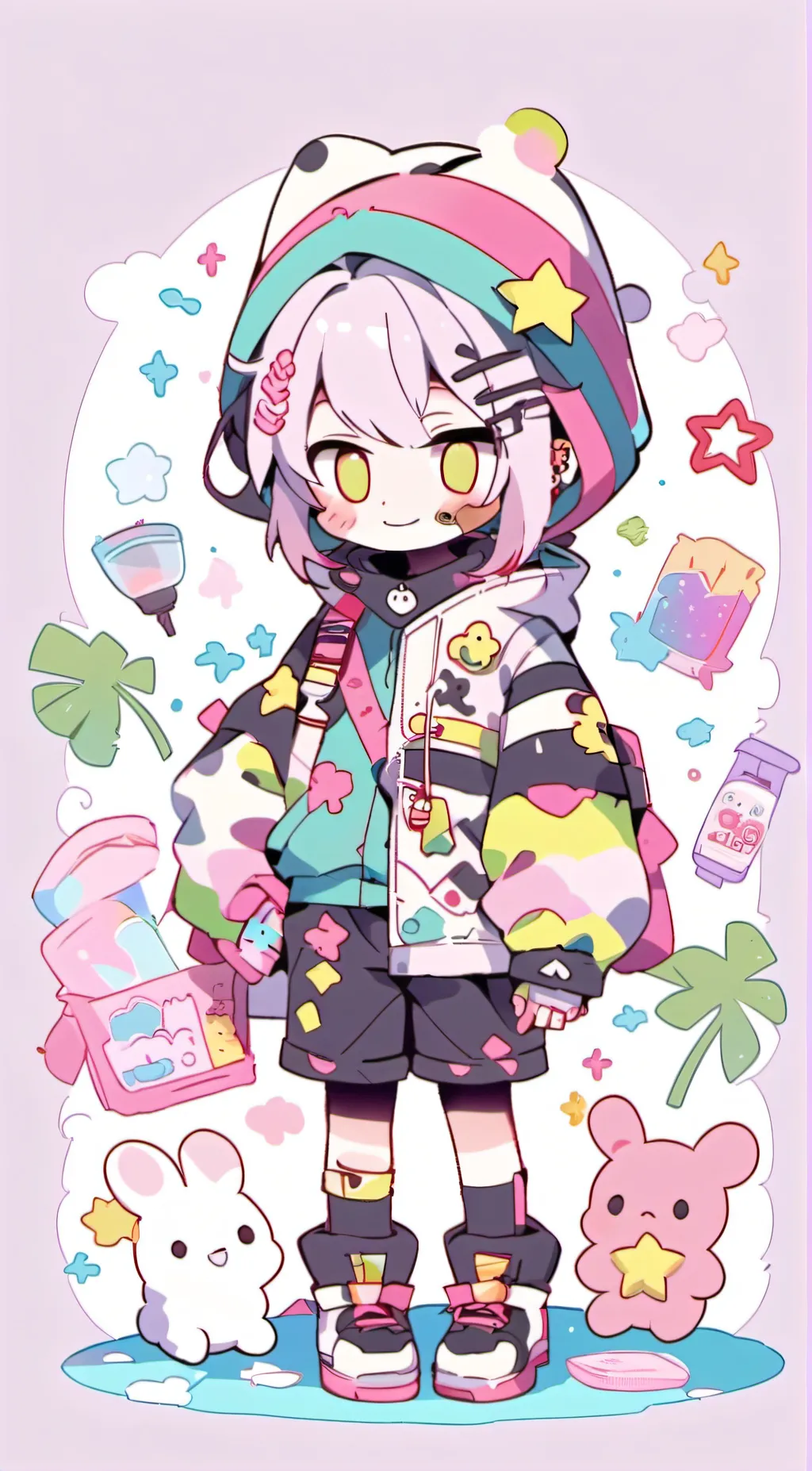 ai character: Bet Night Mha background