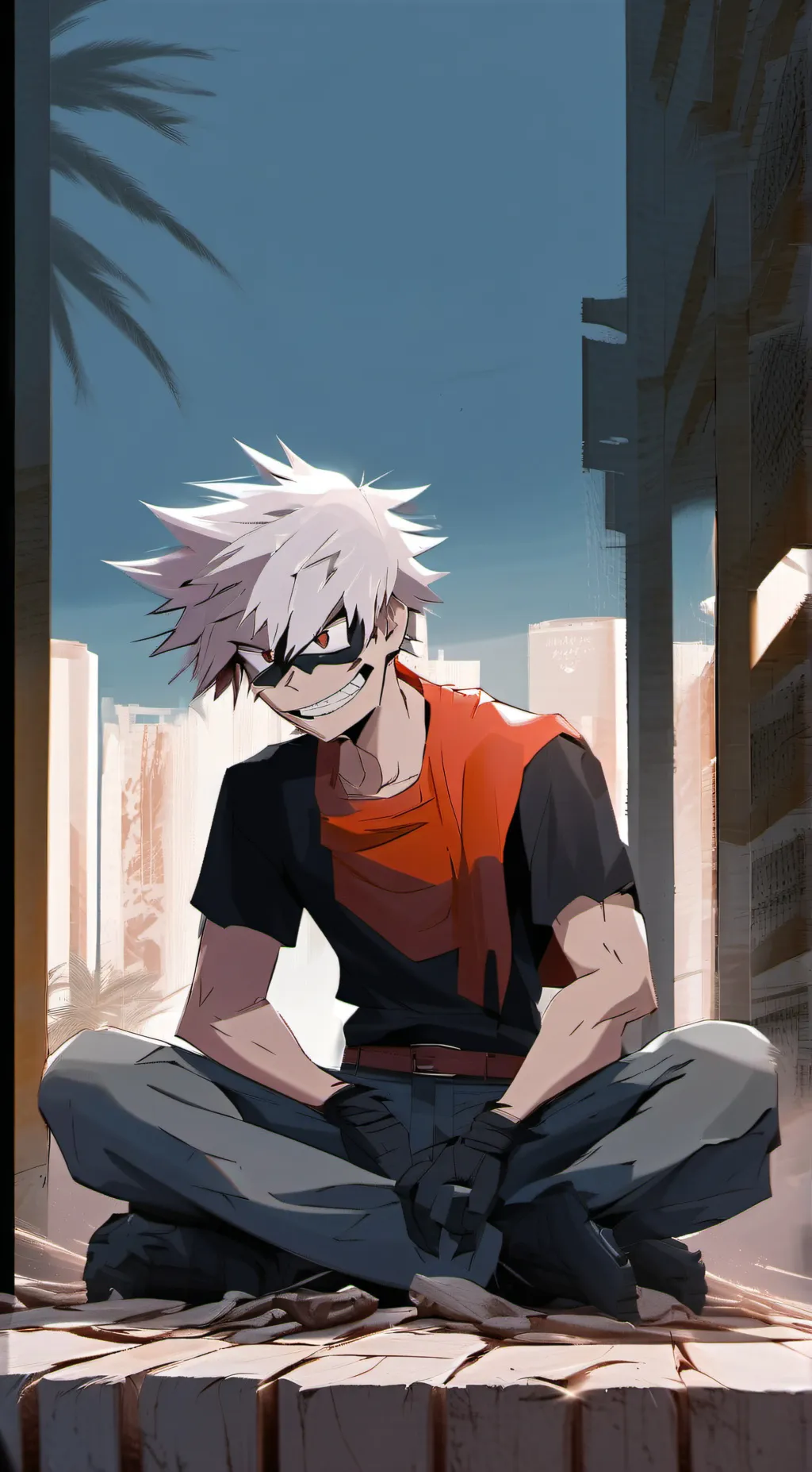 ai character: bakugo background