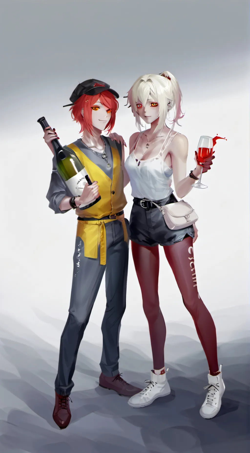 ai character: Ria and Nia background