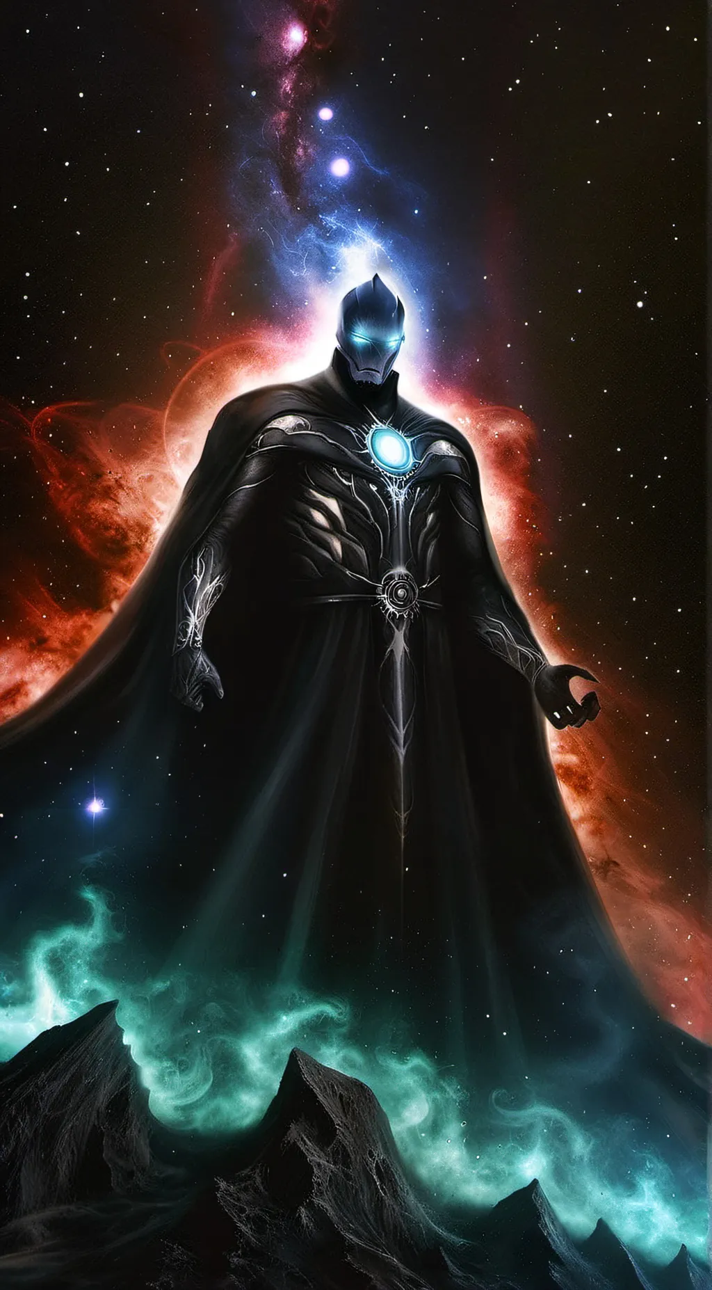 ai character: Galyxy background