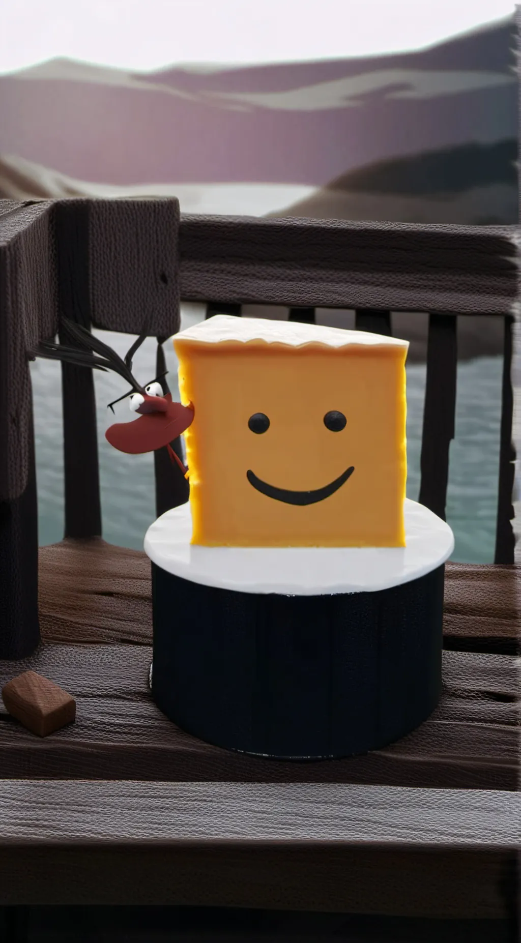 ai character: Big cheese background