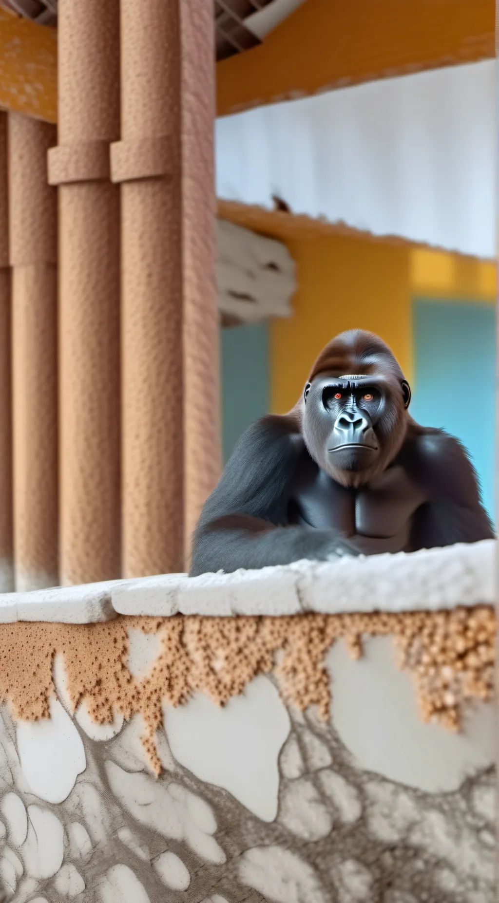 ai character: GorillavrYT background