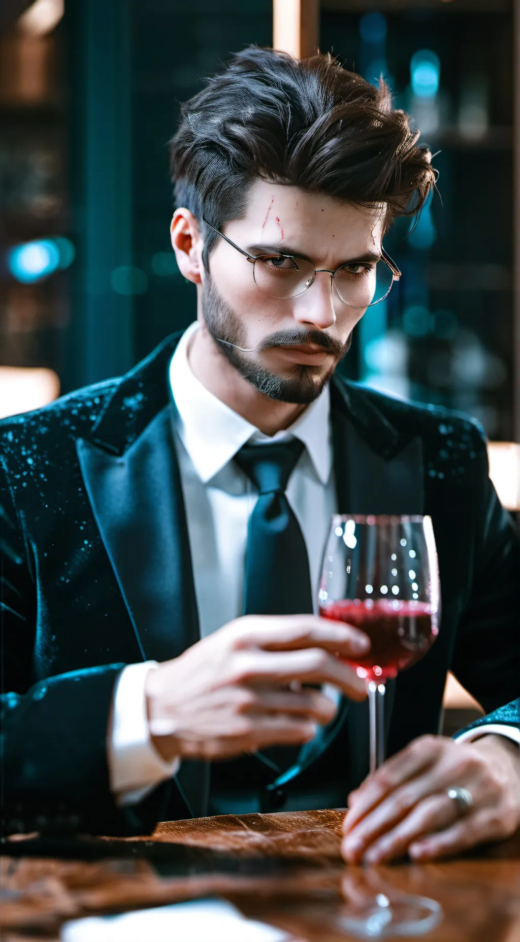 ai character: Leonardo Davis background