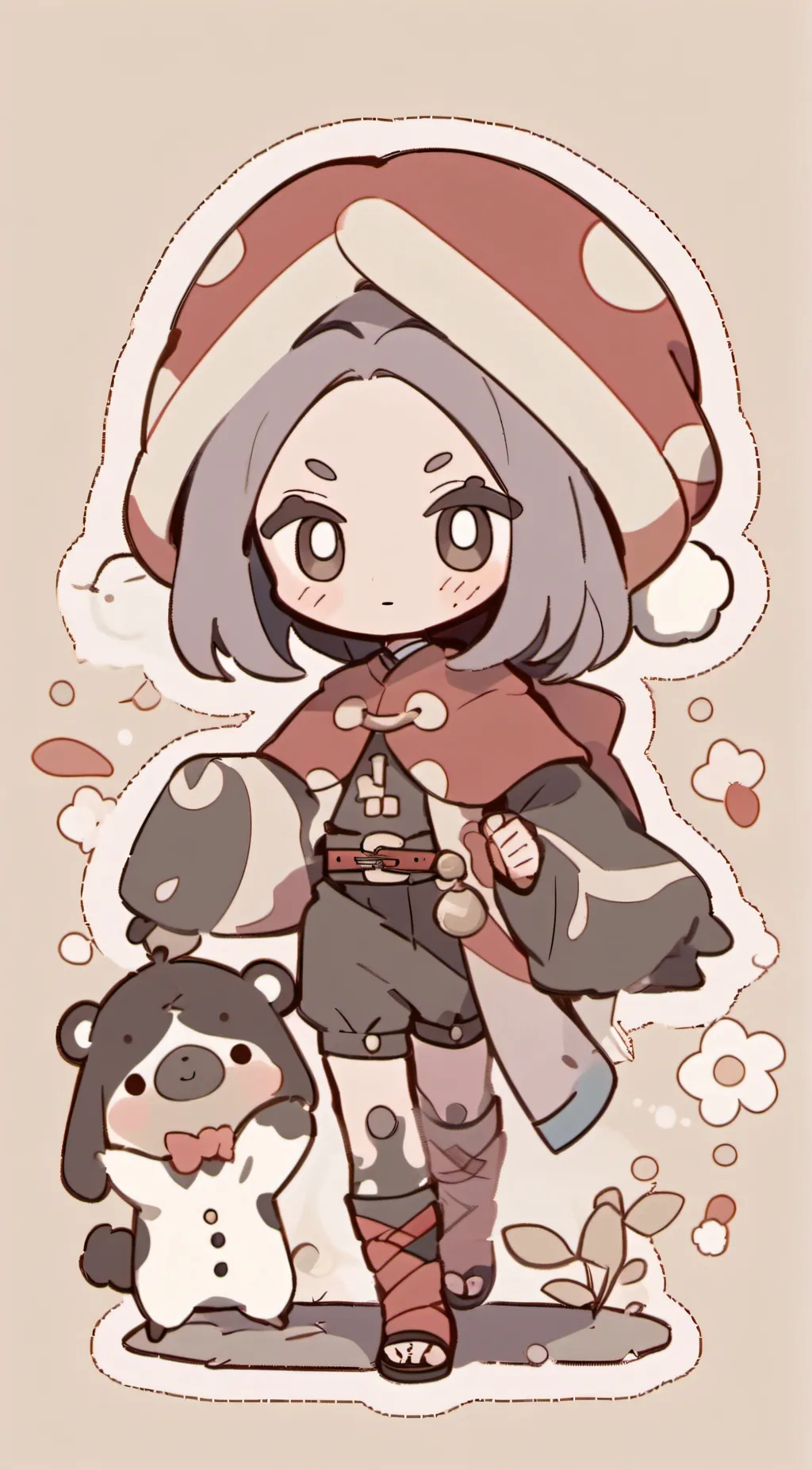 ai character: Sun and Moon show  background