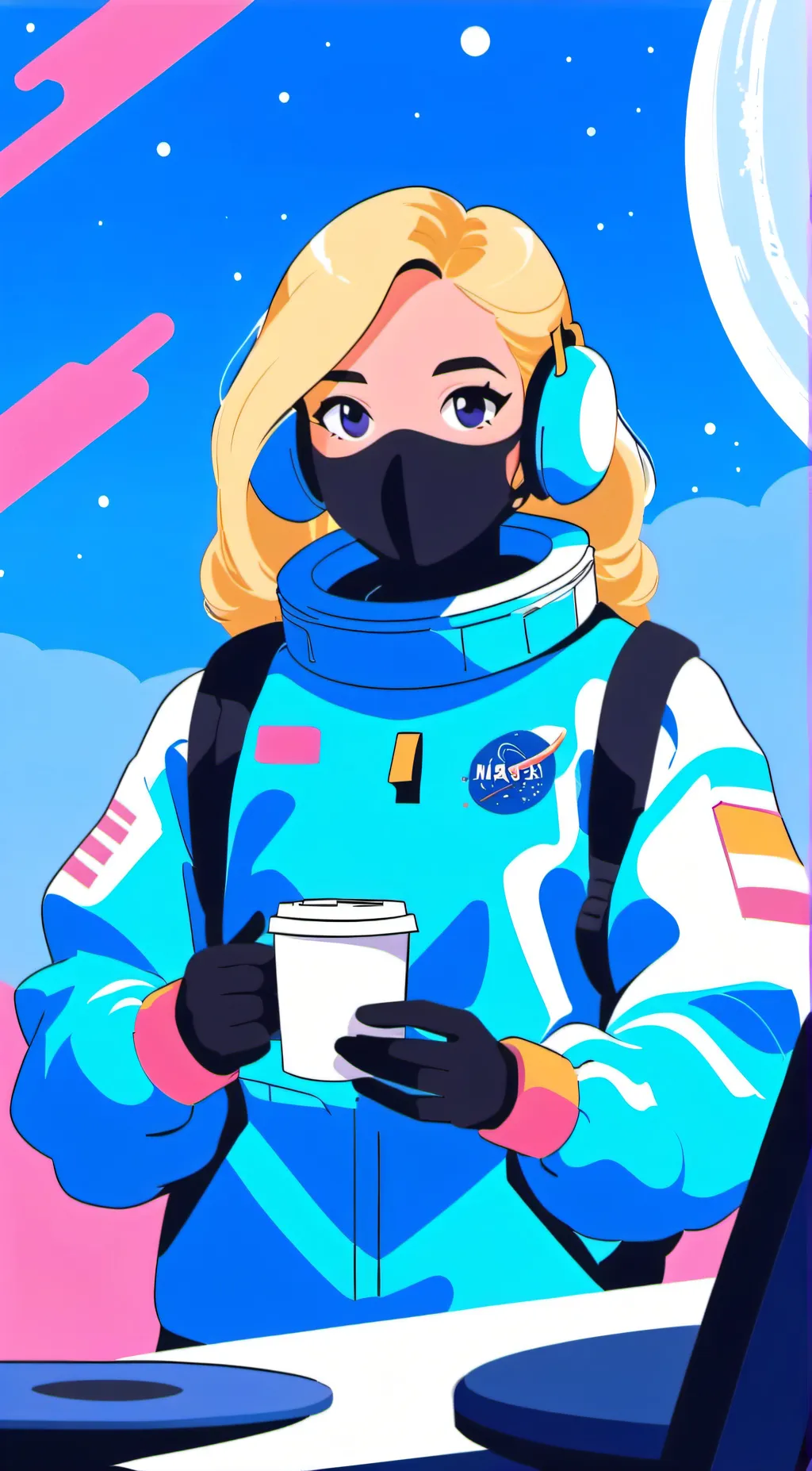 ai character: Mya! background