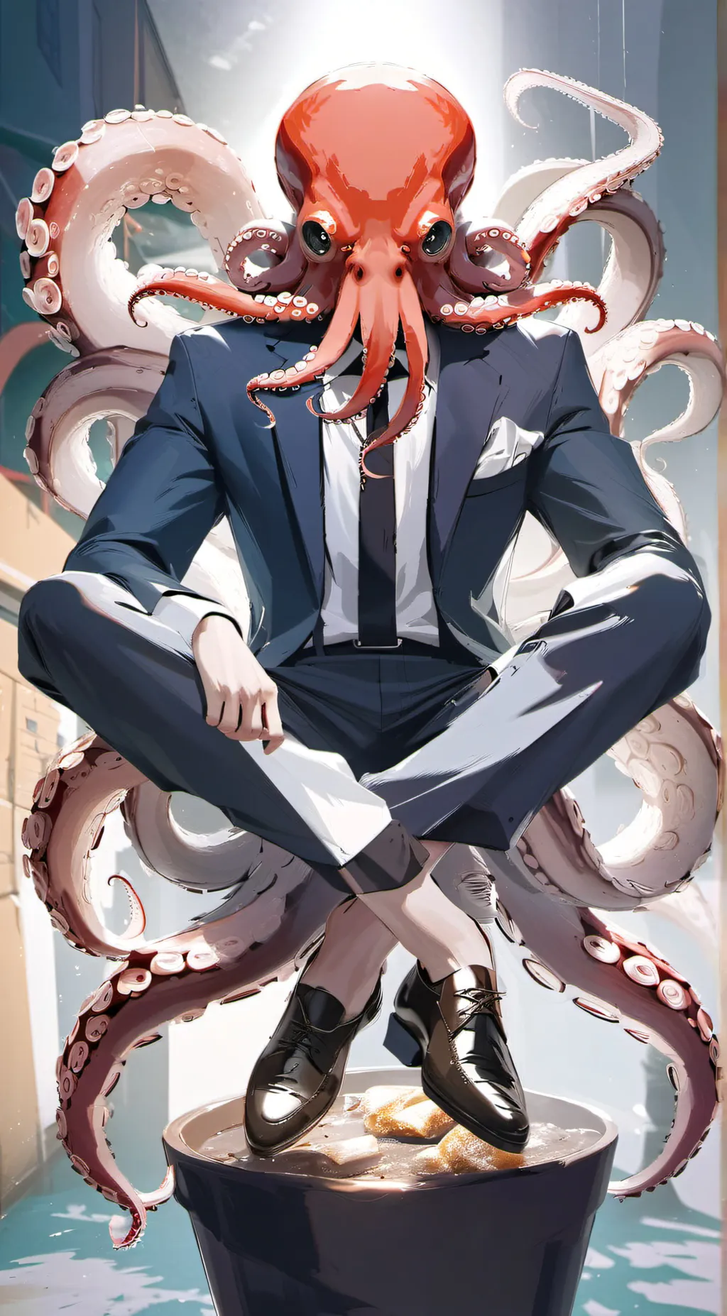 ai character: Pulpo background