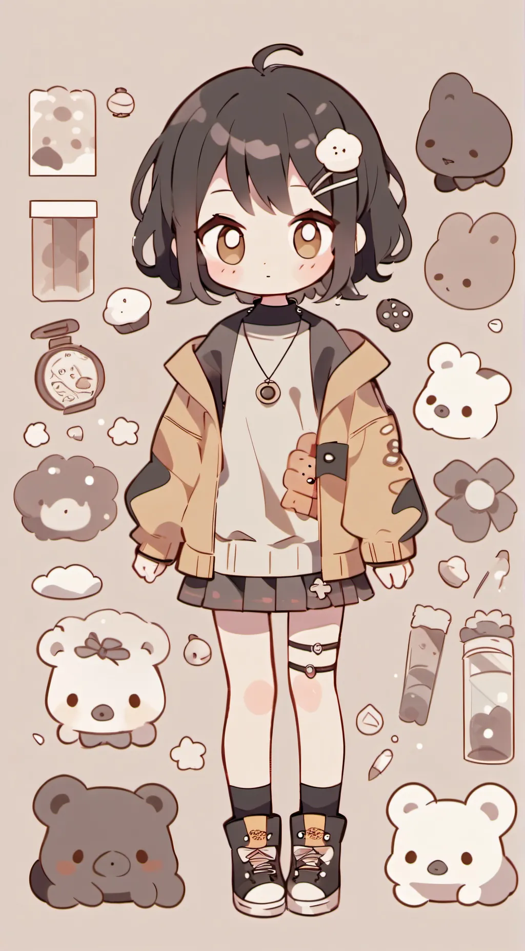 ai character: little ryujin background