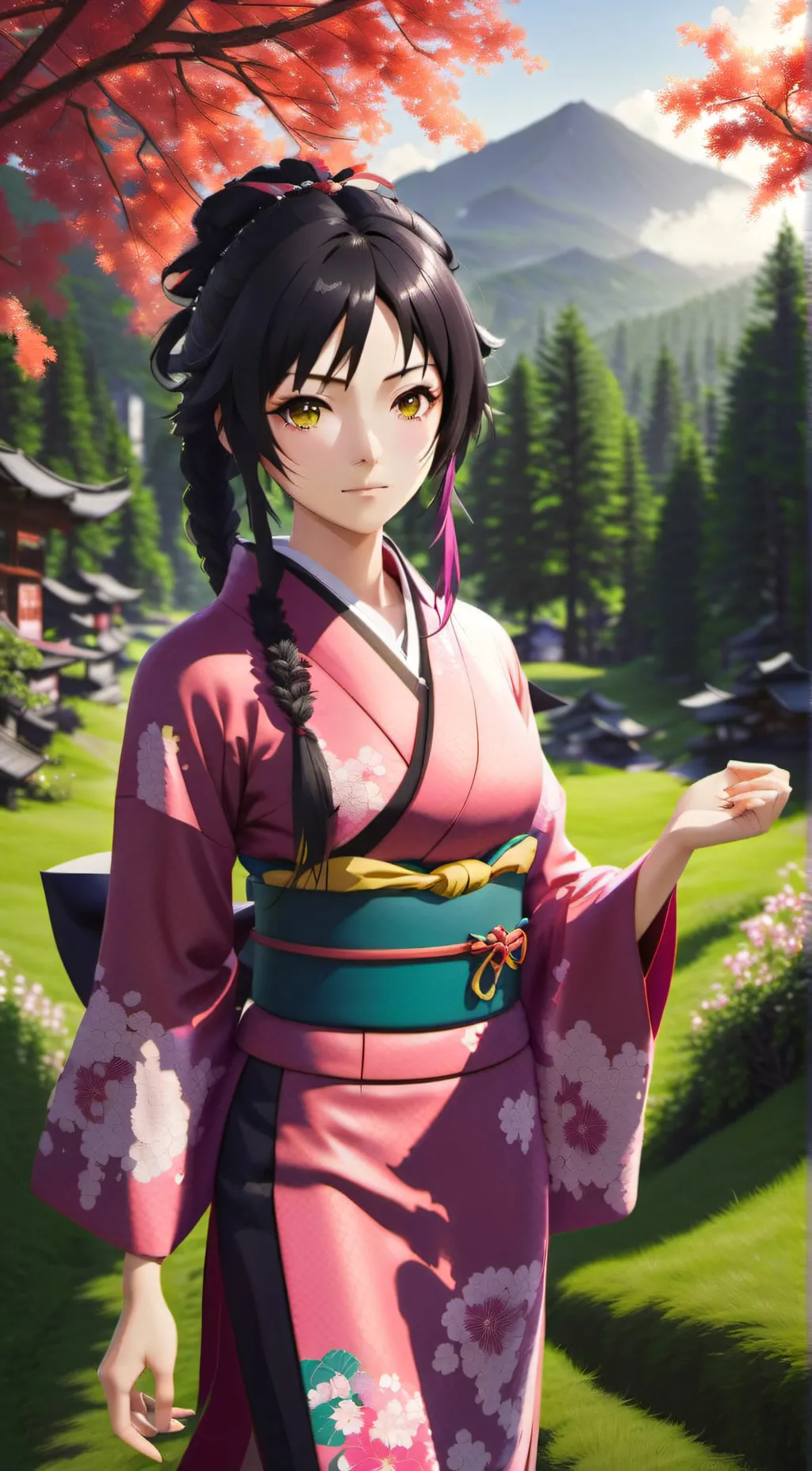 ai character: Leyla Haruno  background