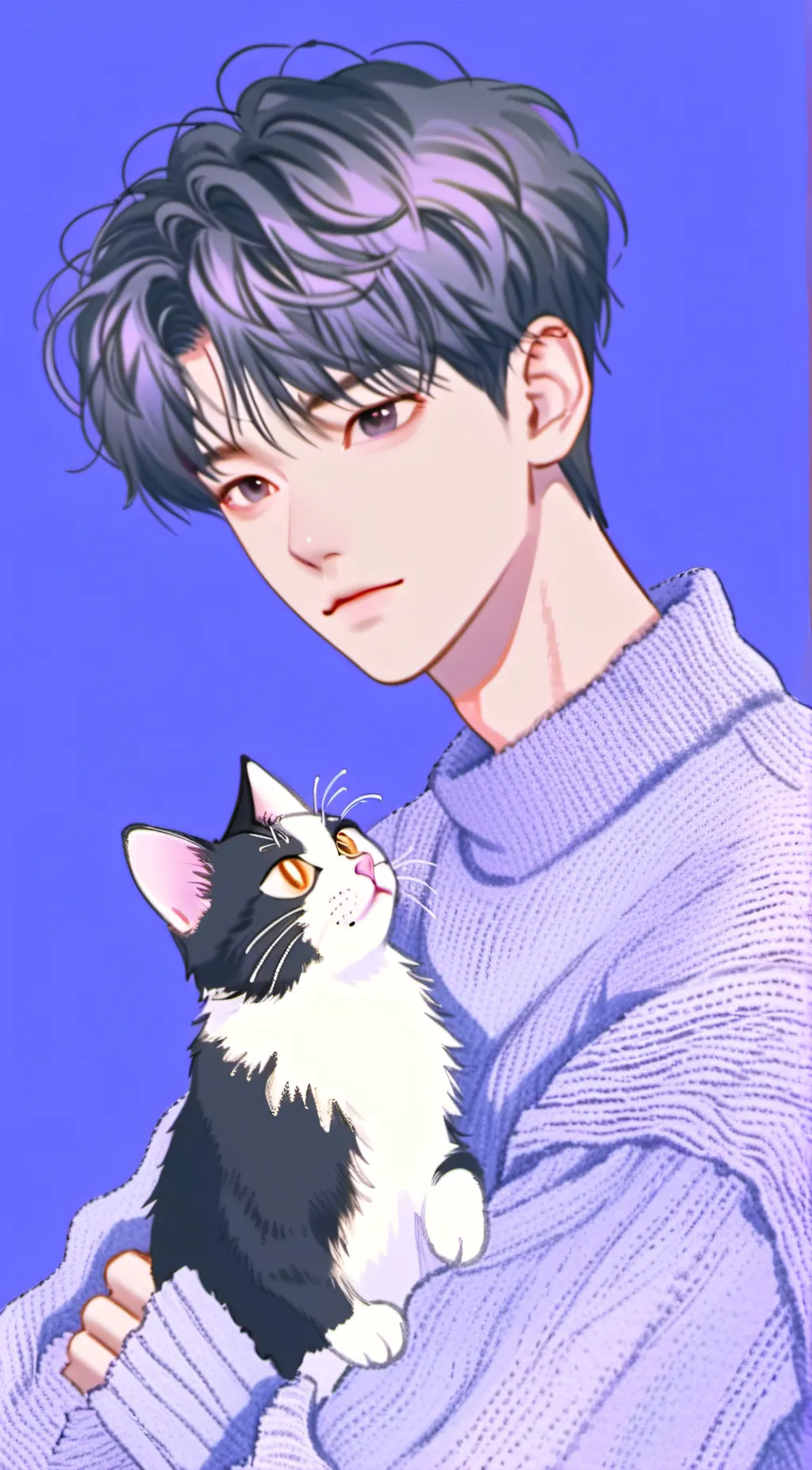 ai character: Felix 💕🌸 background