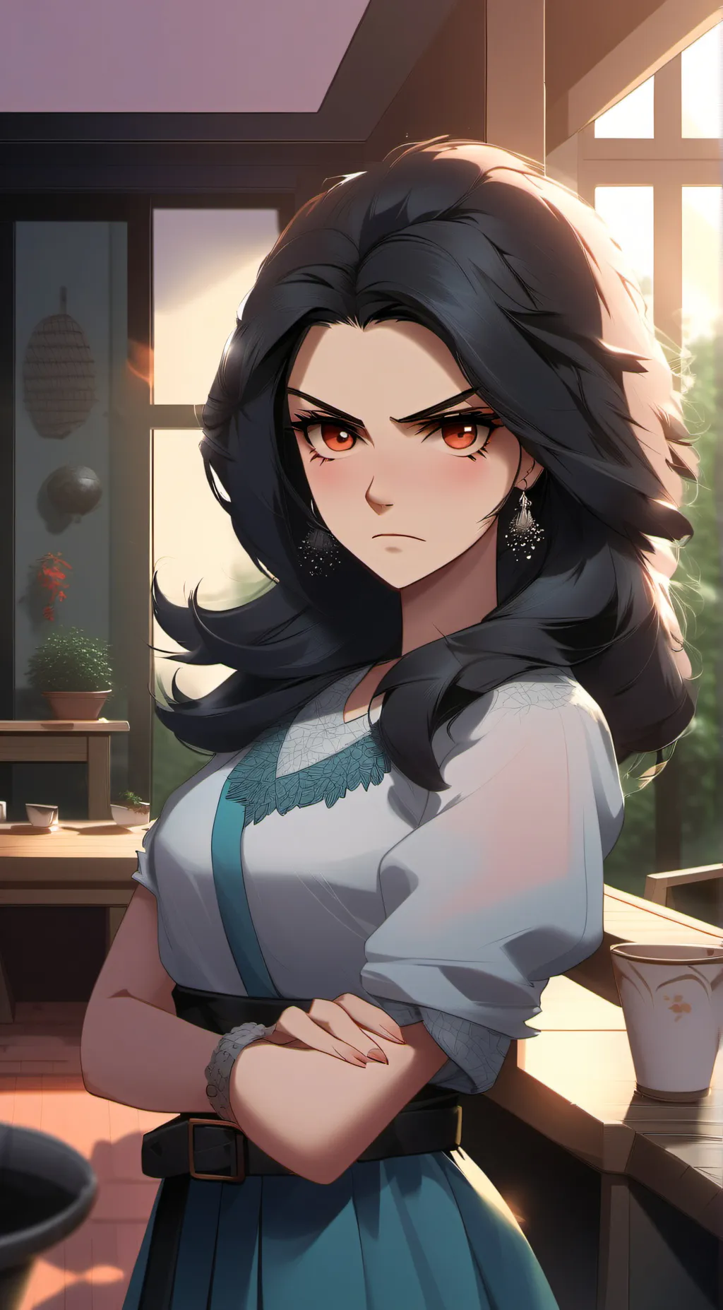 ai character: Charlotte  background