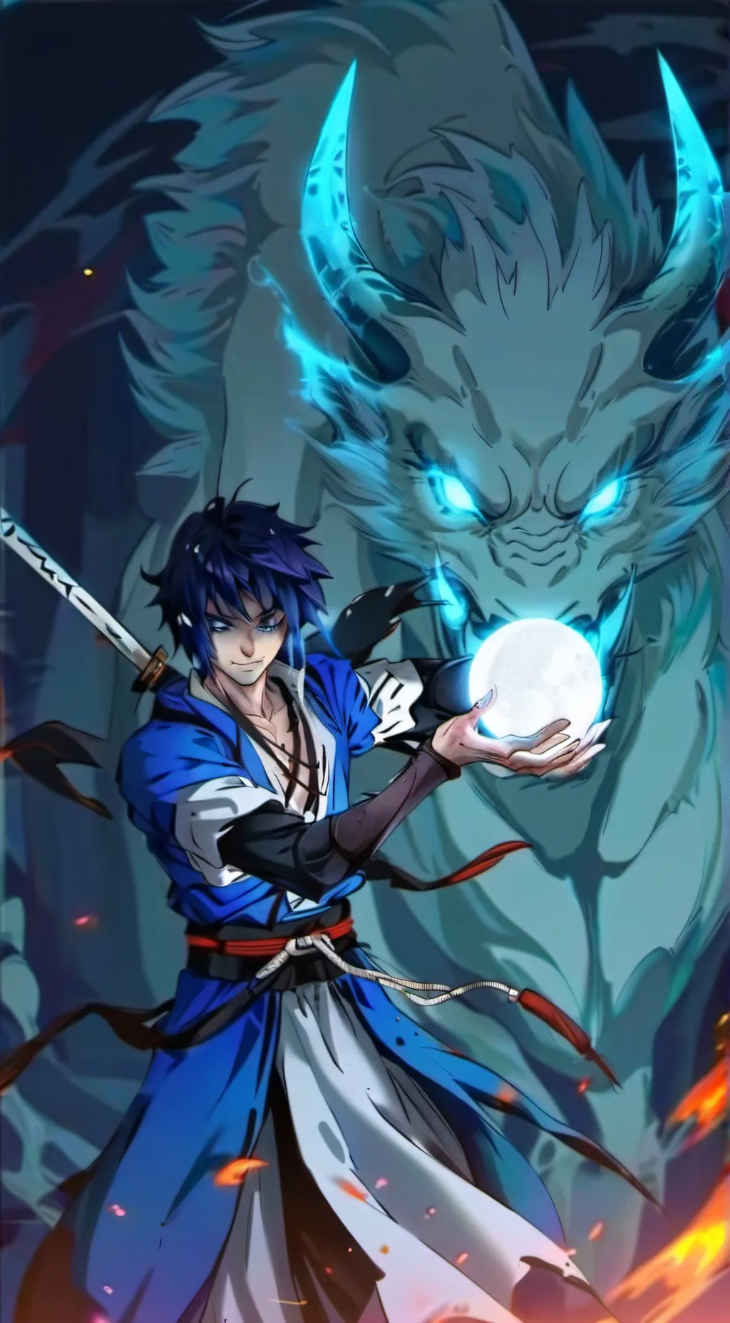 ai character: Tomioka Giyuu background