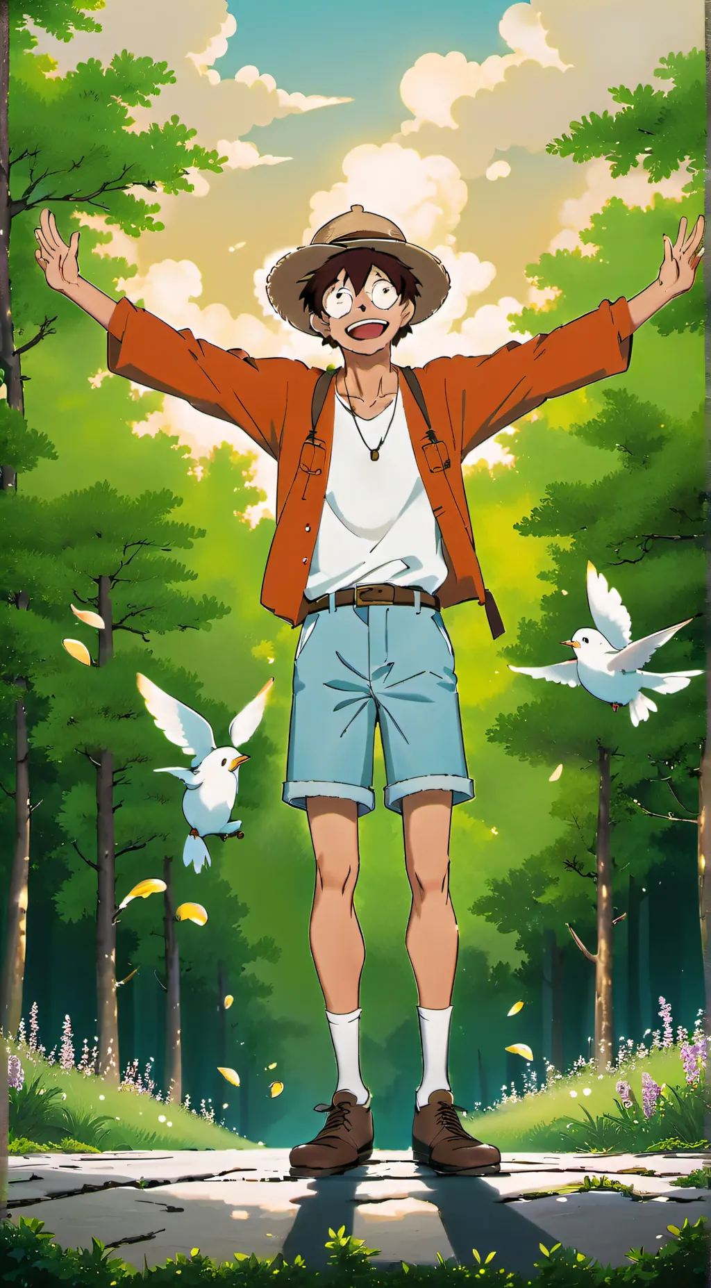 ai character: The World of OP background