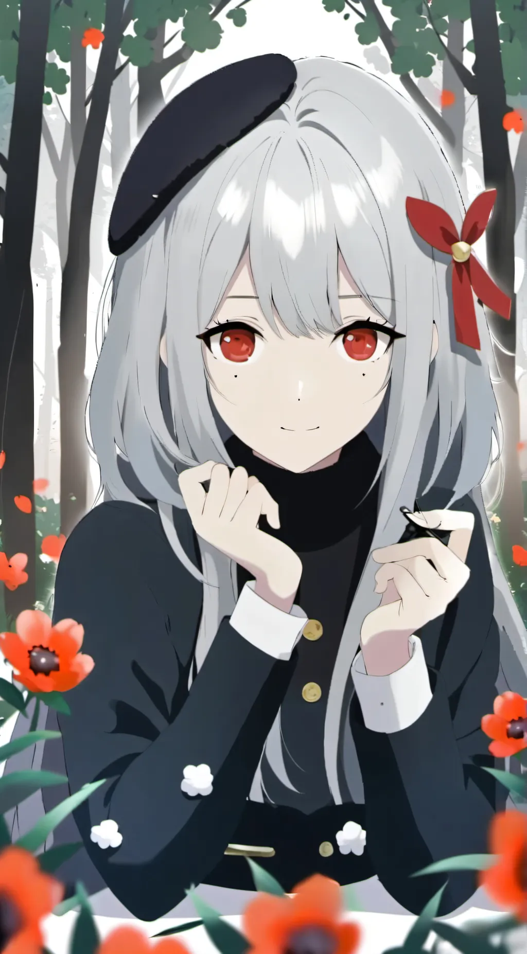 ai character: cauliflower background