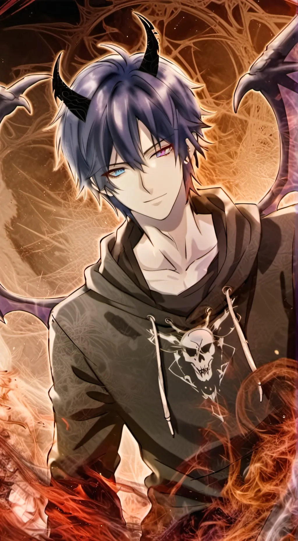 ai character: Damien background