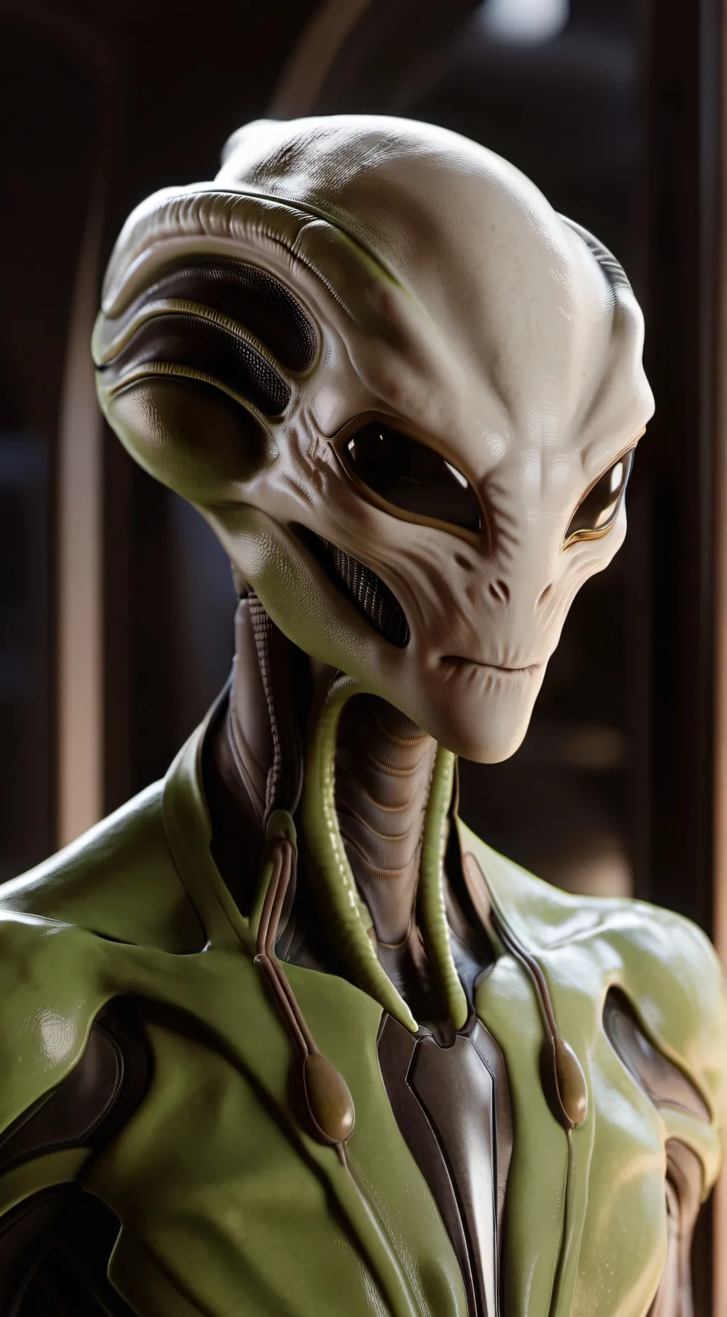 ai character: Alien background