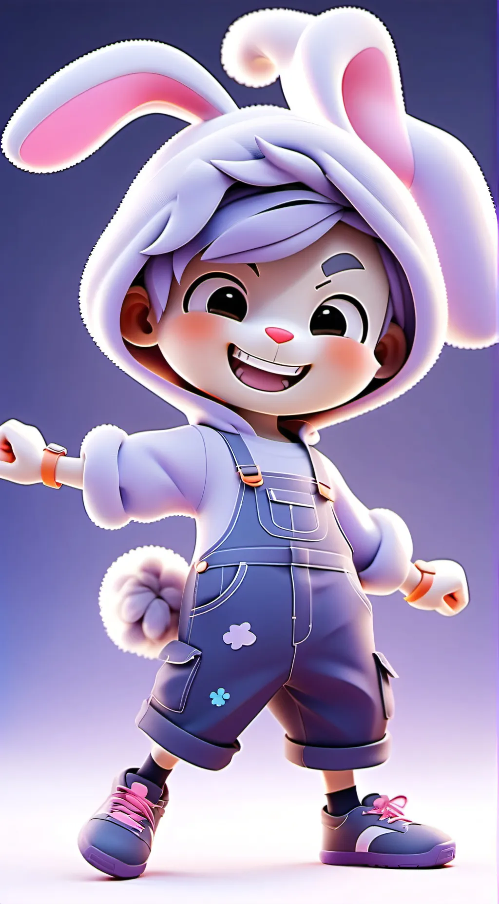 ai character: Jax as a child!!! background