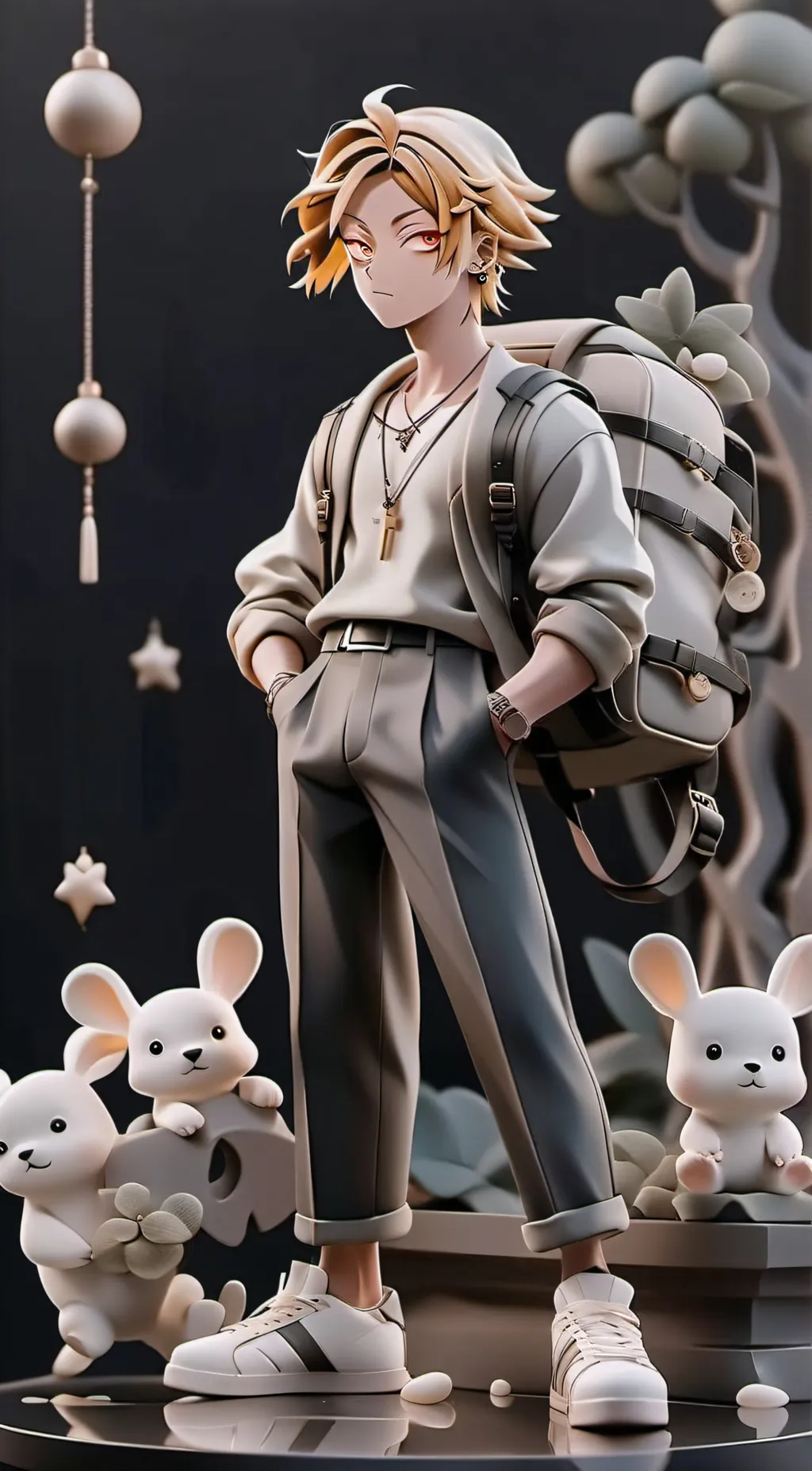 ai character: Denki Kamanari <3 background