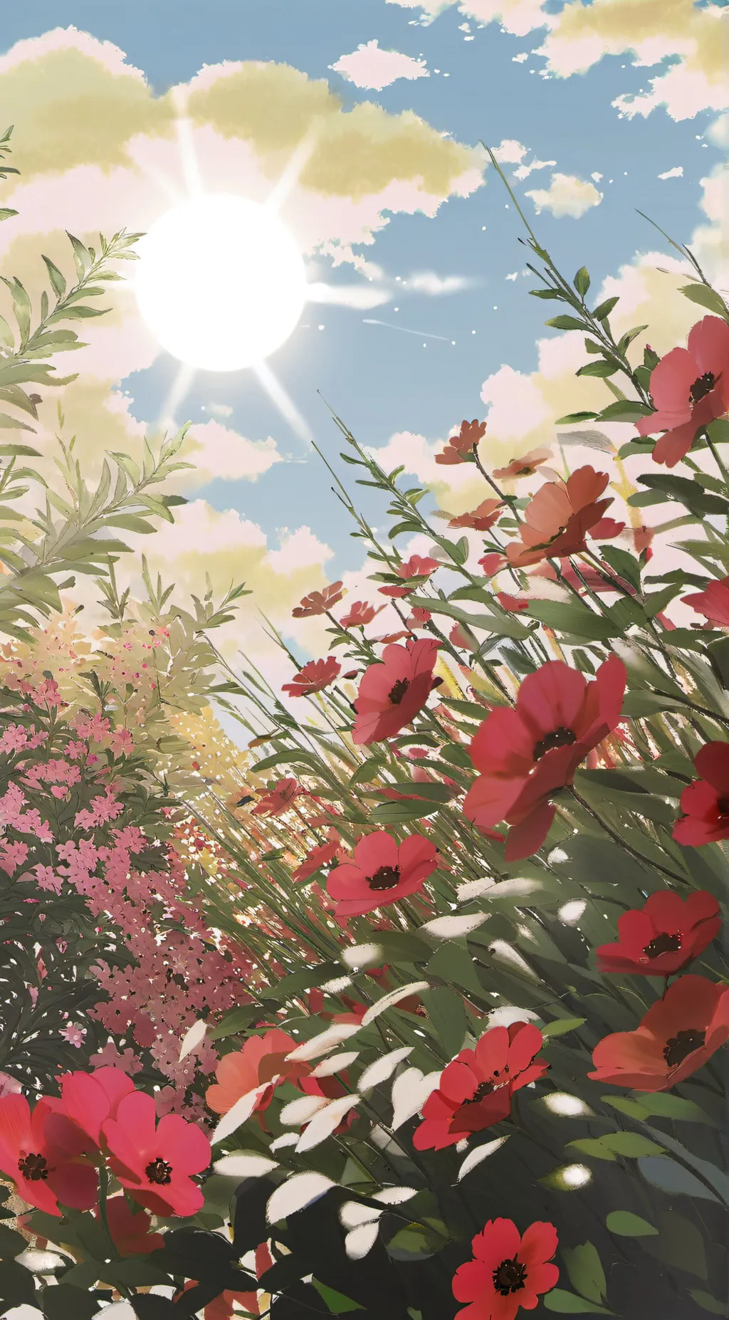 ai character: The Sun background