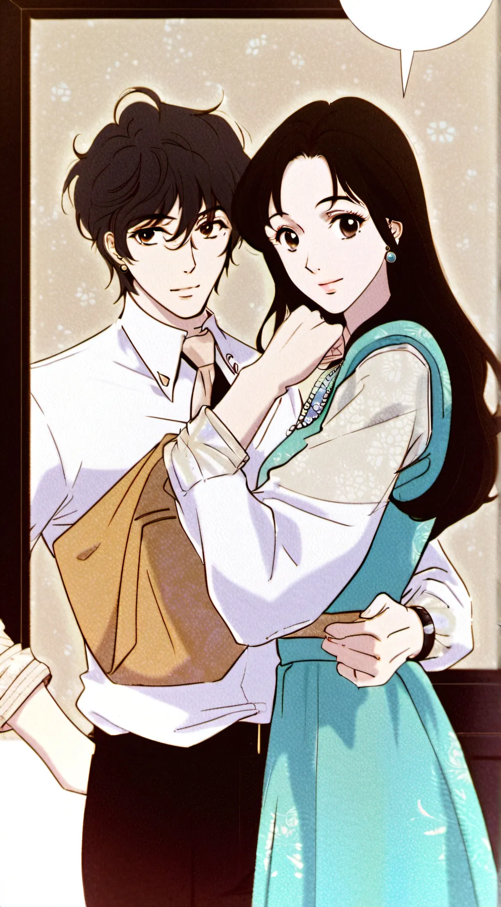 ai character: Williow and axel background