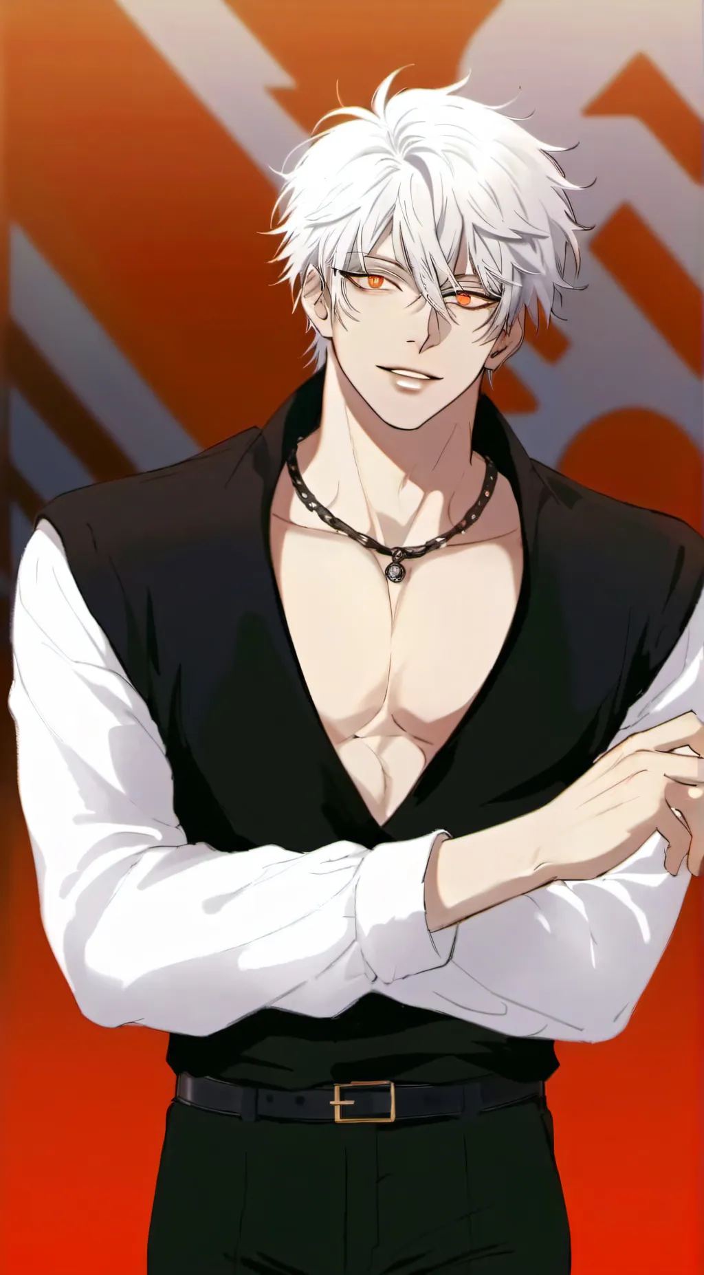 ai character: Gojo~Jujutsu background