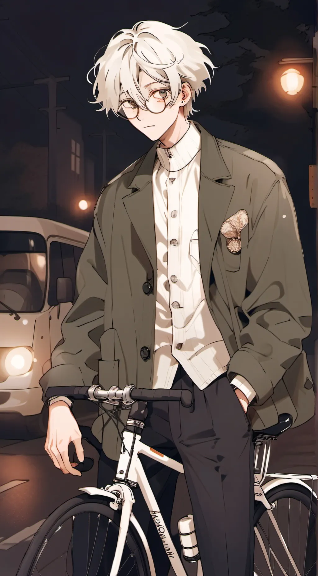 ai character: Leo  background