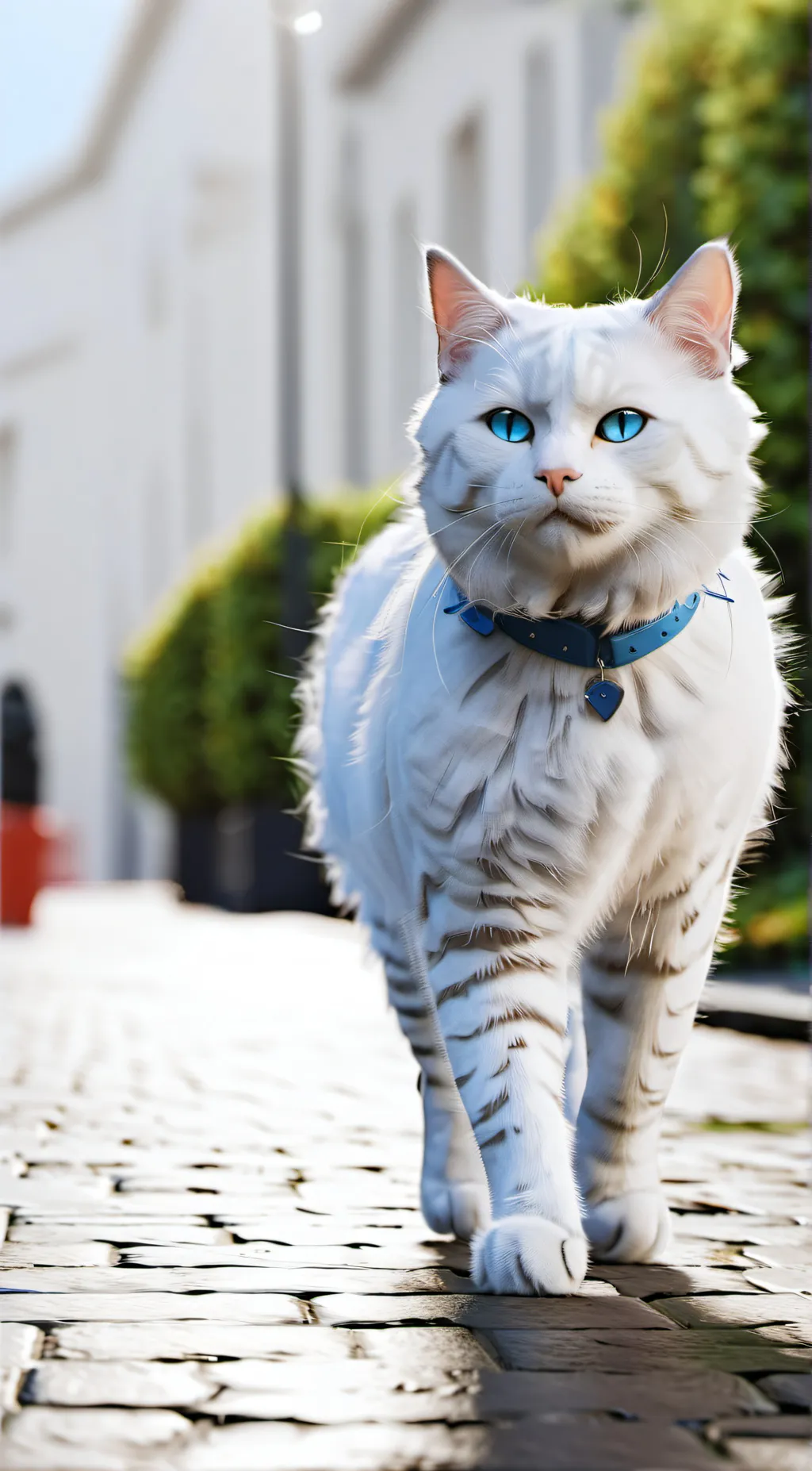 ai character: Street cat life background