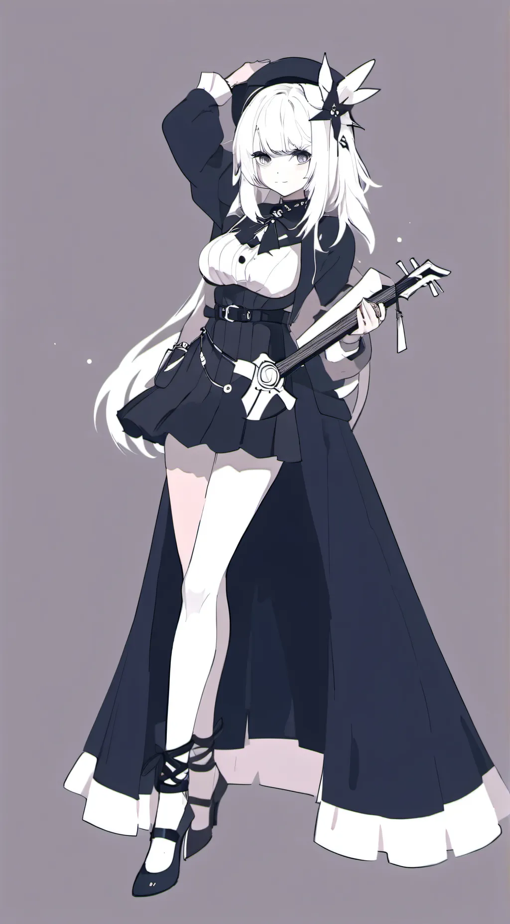 ai character: miss circle background