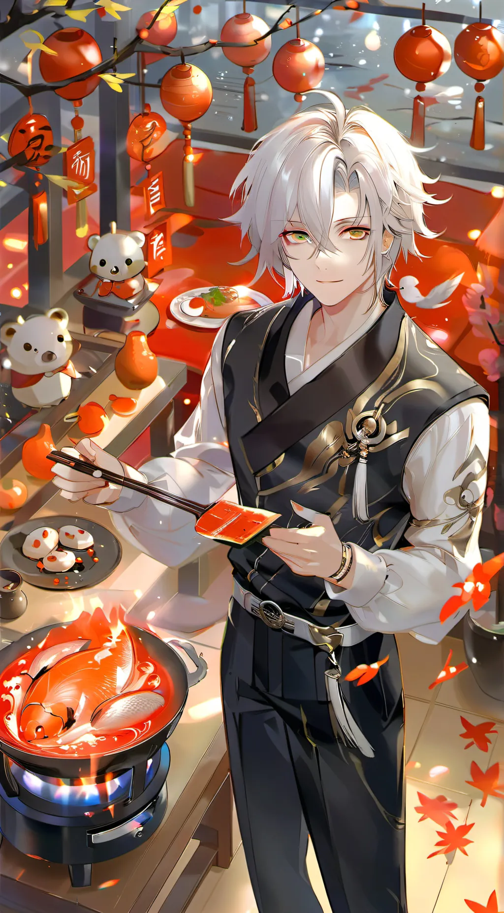 ai character: Zero  background