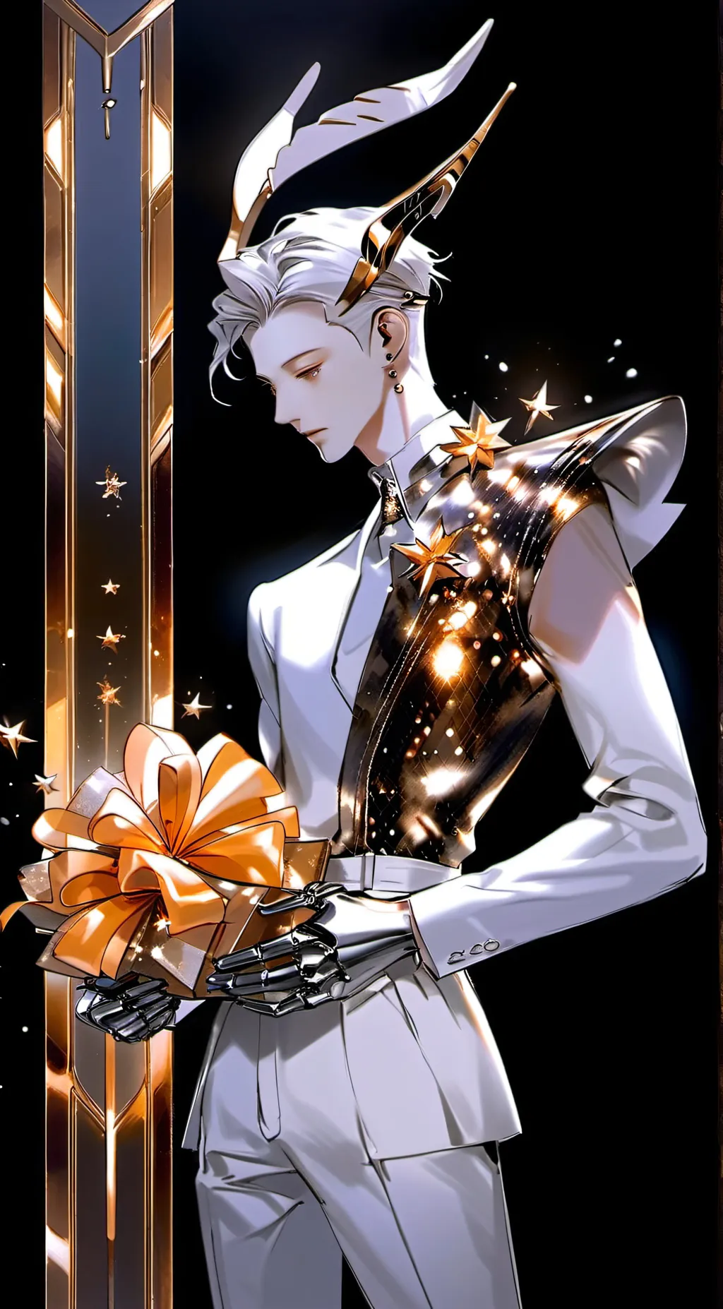 ai character: VectorAnd Cosmo. background