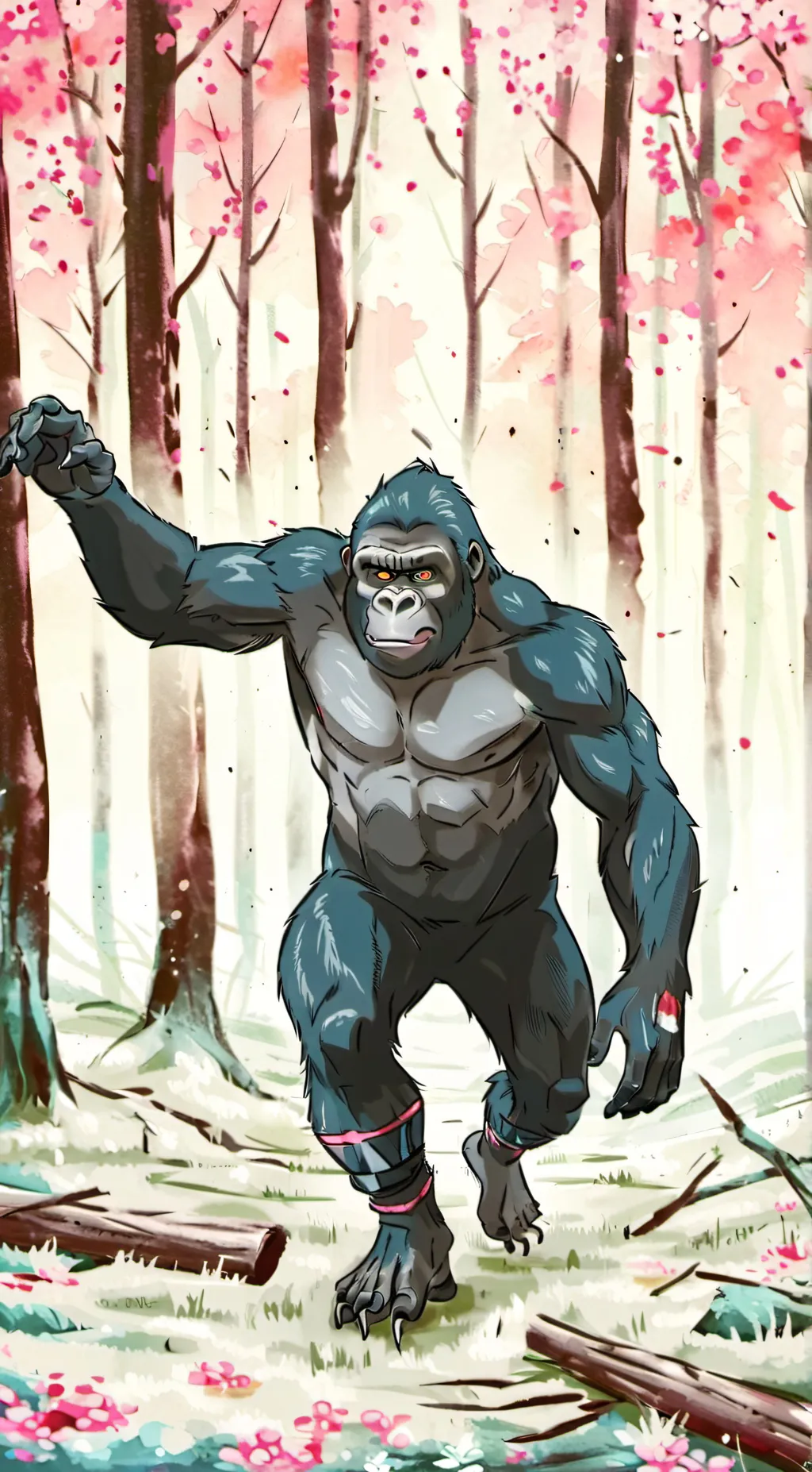ai character: Gorilla tag background