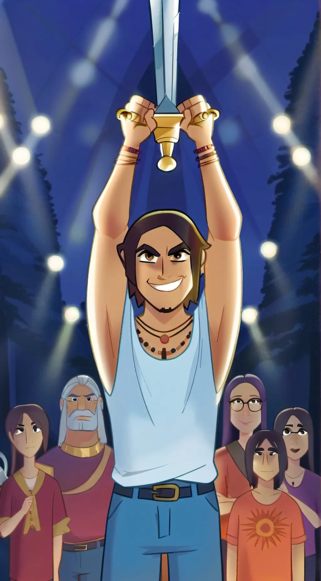 ai character: Mha + hh background