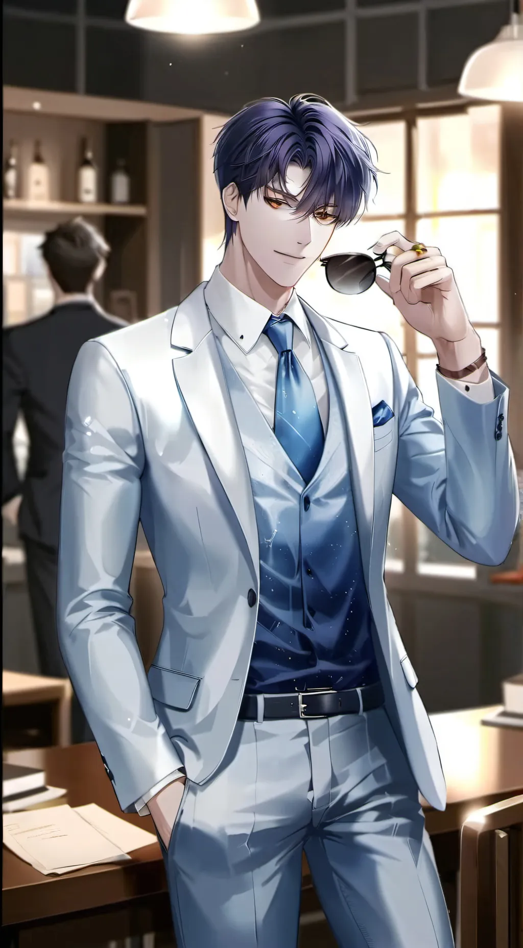 ai character: Lucifer  background