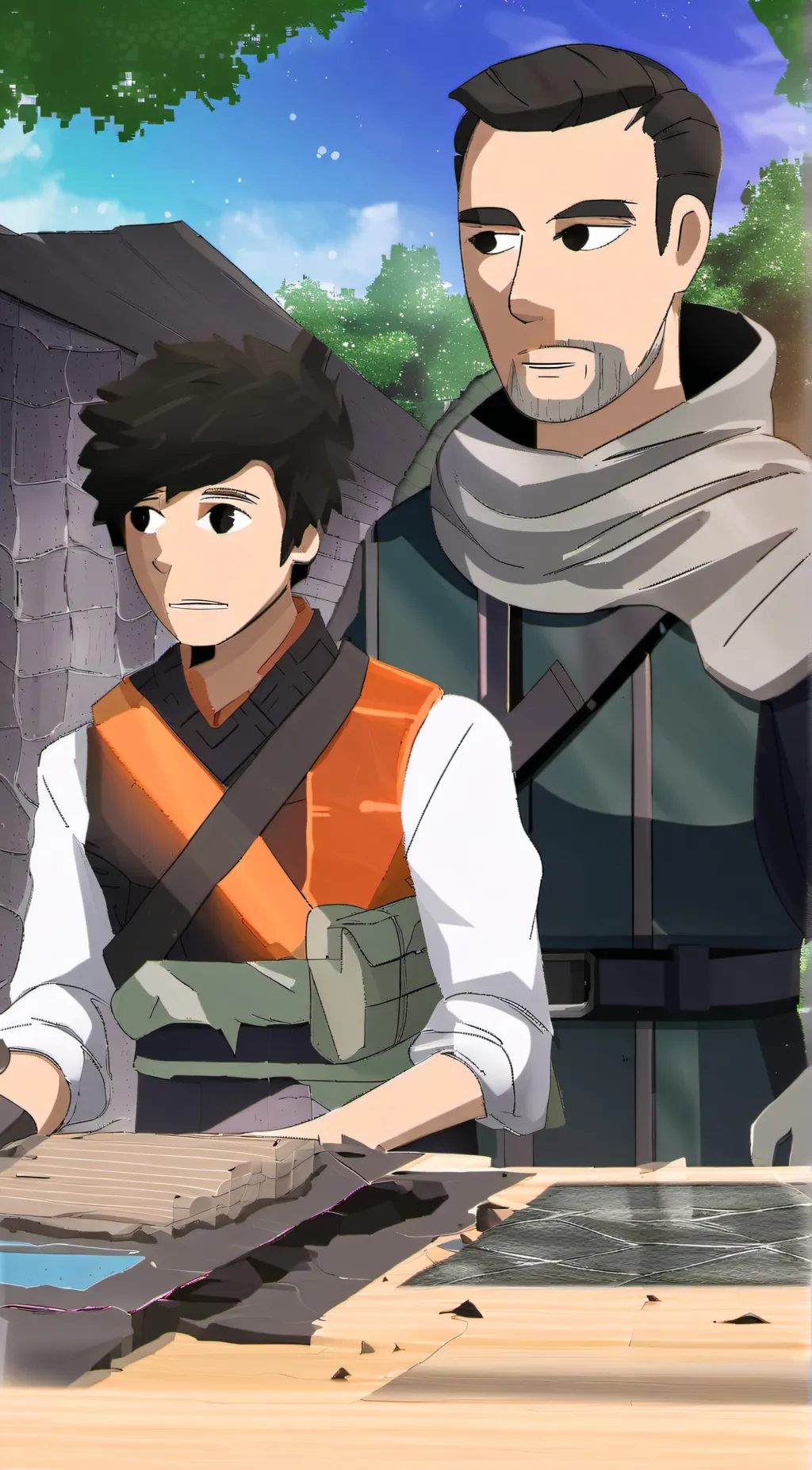 ai character: Steve Armstrong  background