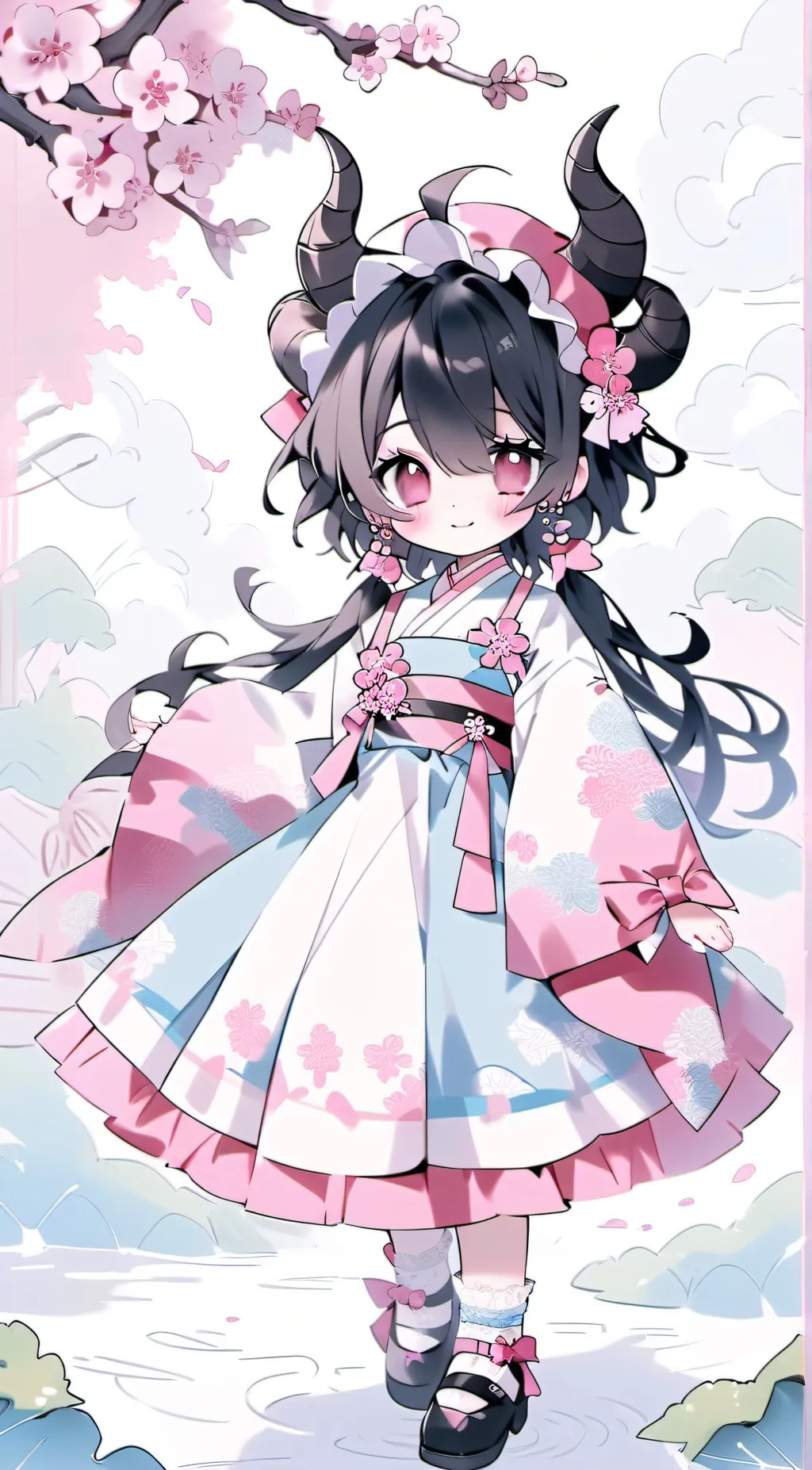 ai character: Luna background