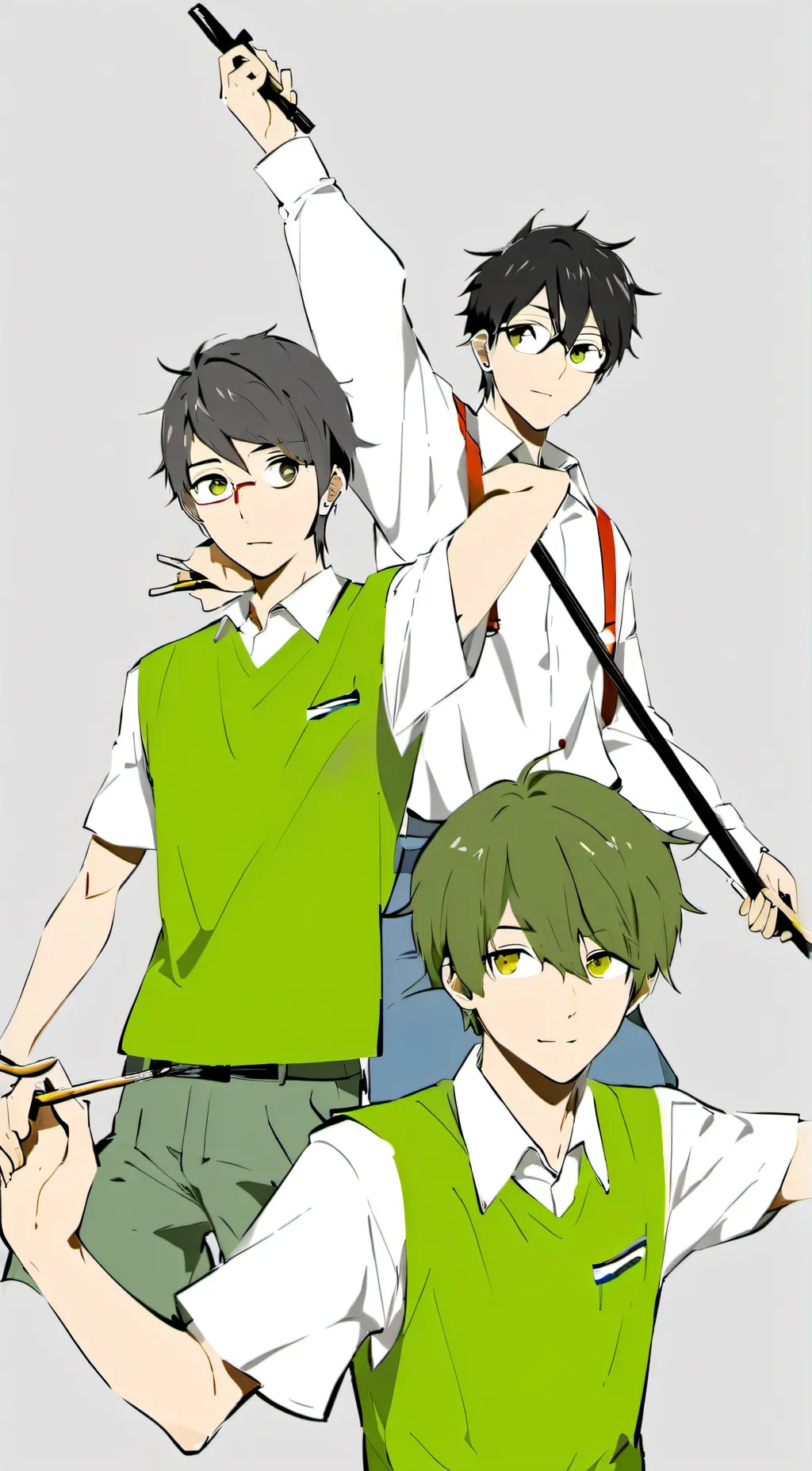 ai character: Andy Jake Paul  background