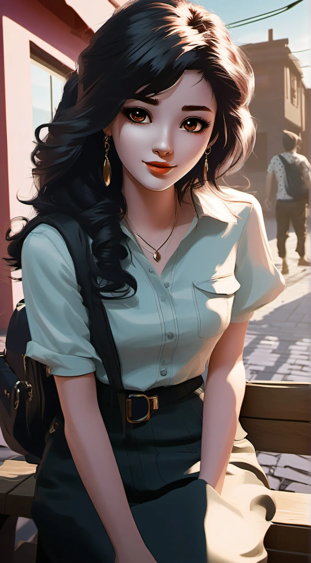 ai character: YANIE background