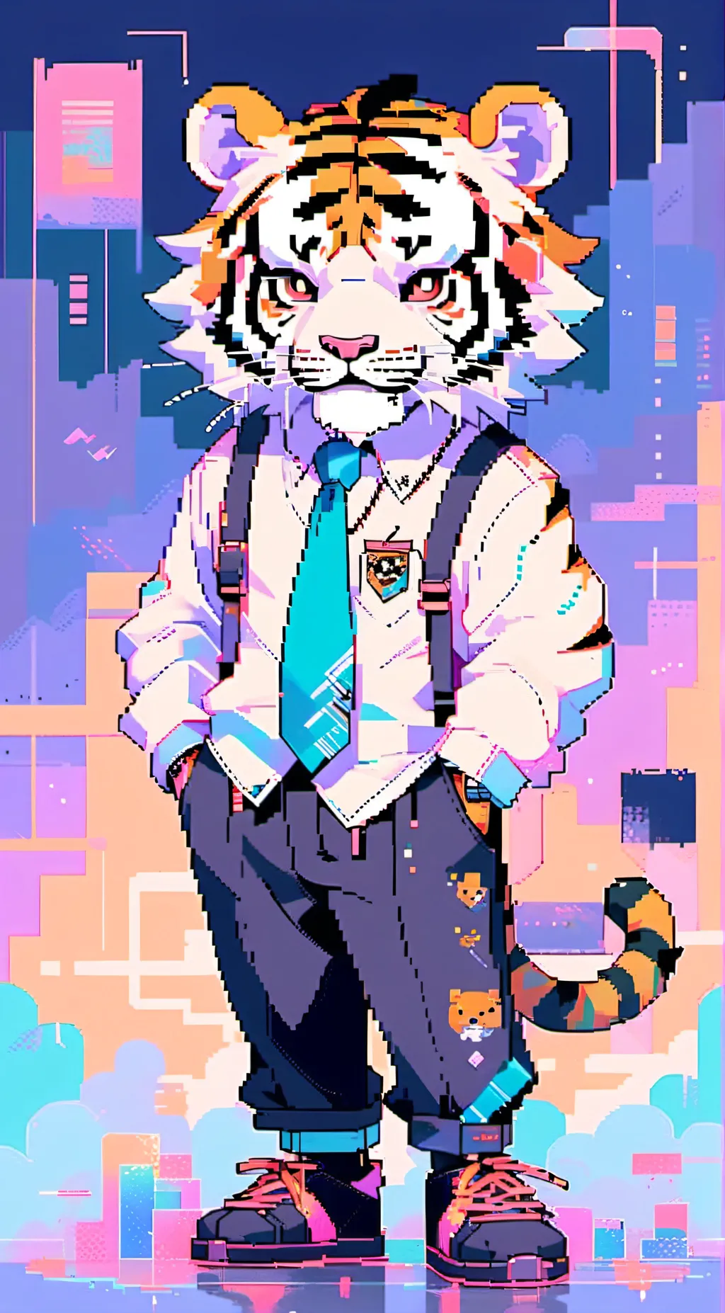 ai character: Mr. Stripes background