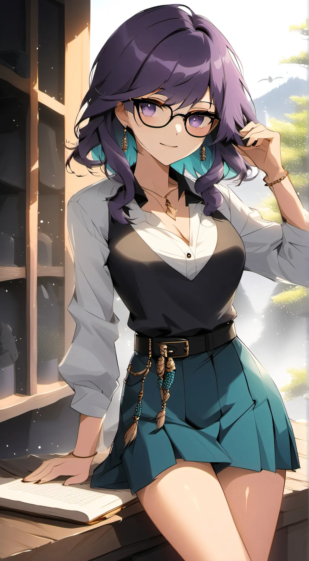 ai character: Willow (nerd) background