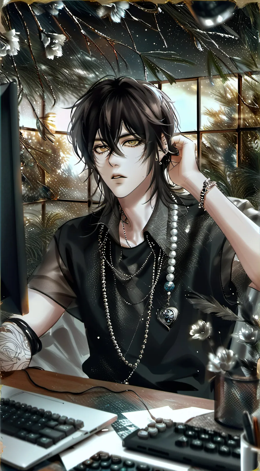 ai character: Ray background