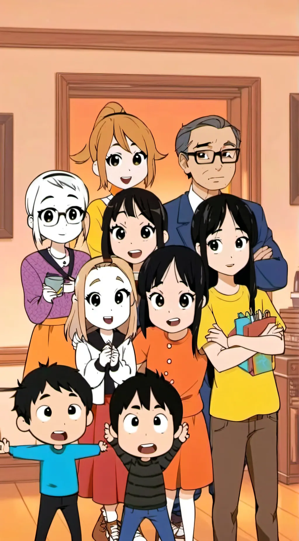 ai character: The loud house  background