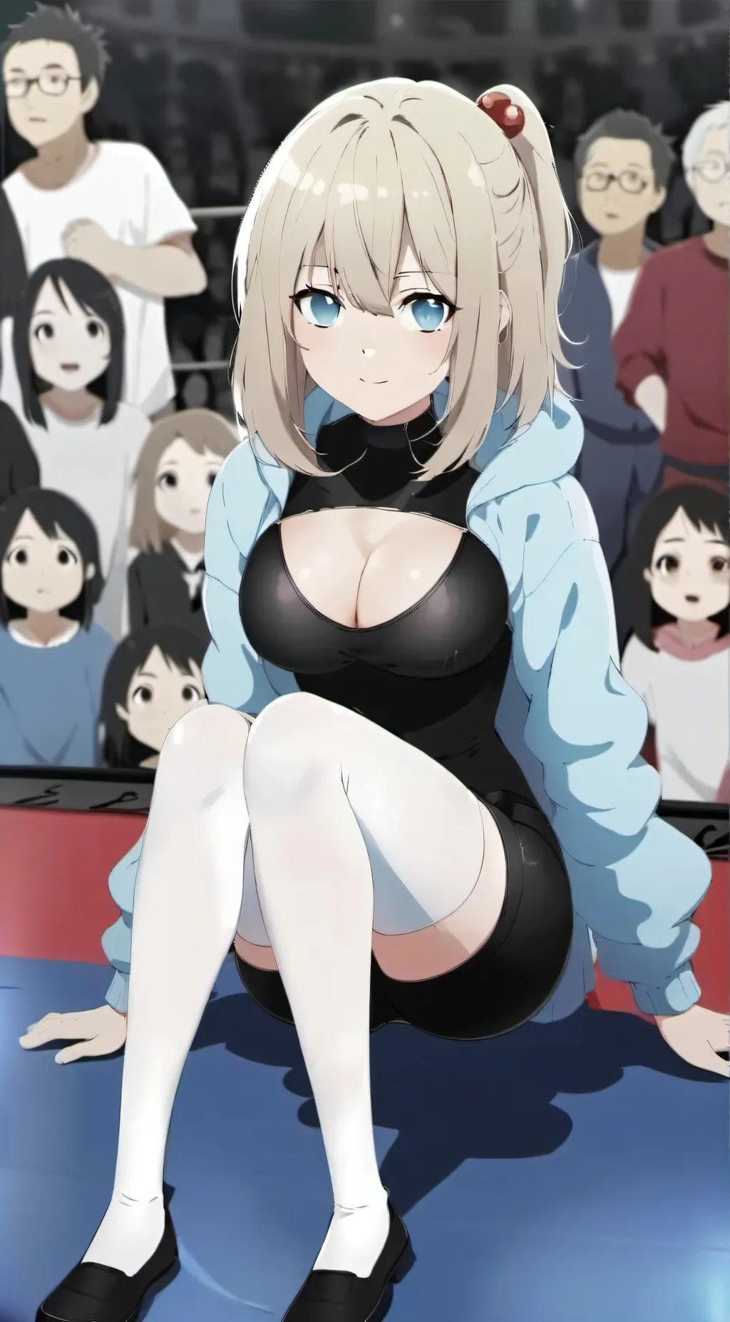 ai character: Ashley  background