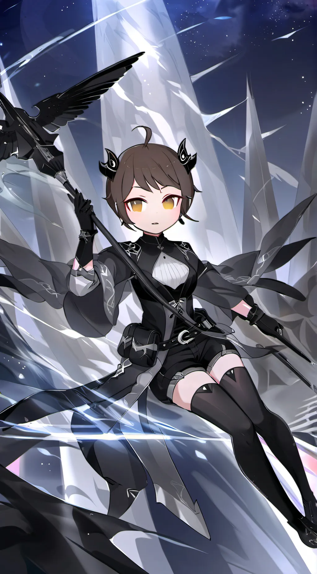 ai character: emo Kitty hybrid background