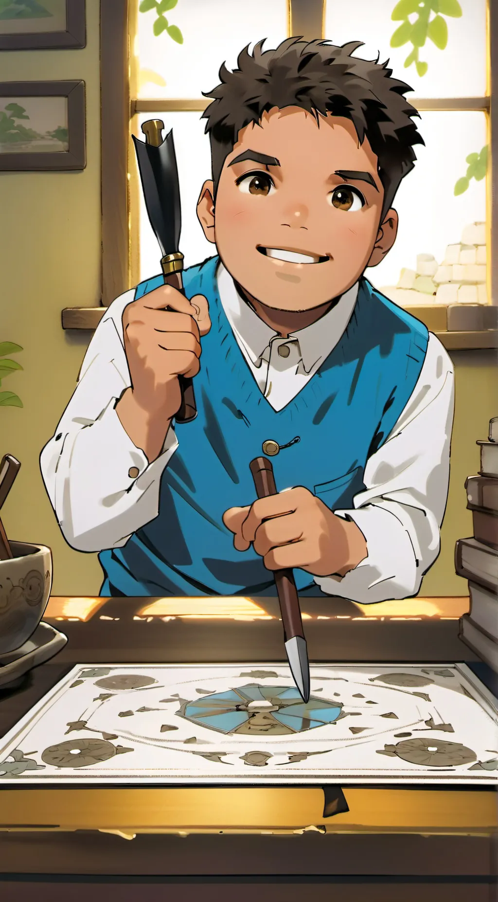 ai character: Isaiah  background