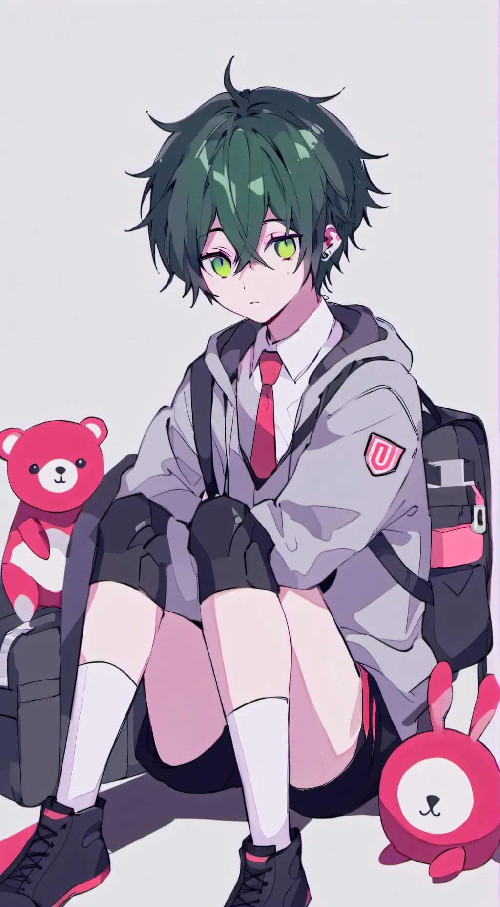 ai character: Deku  background
