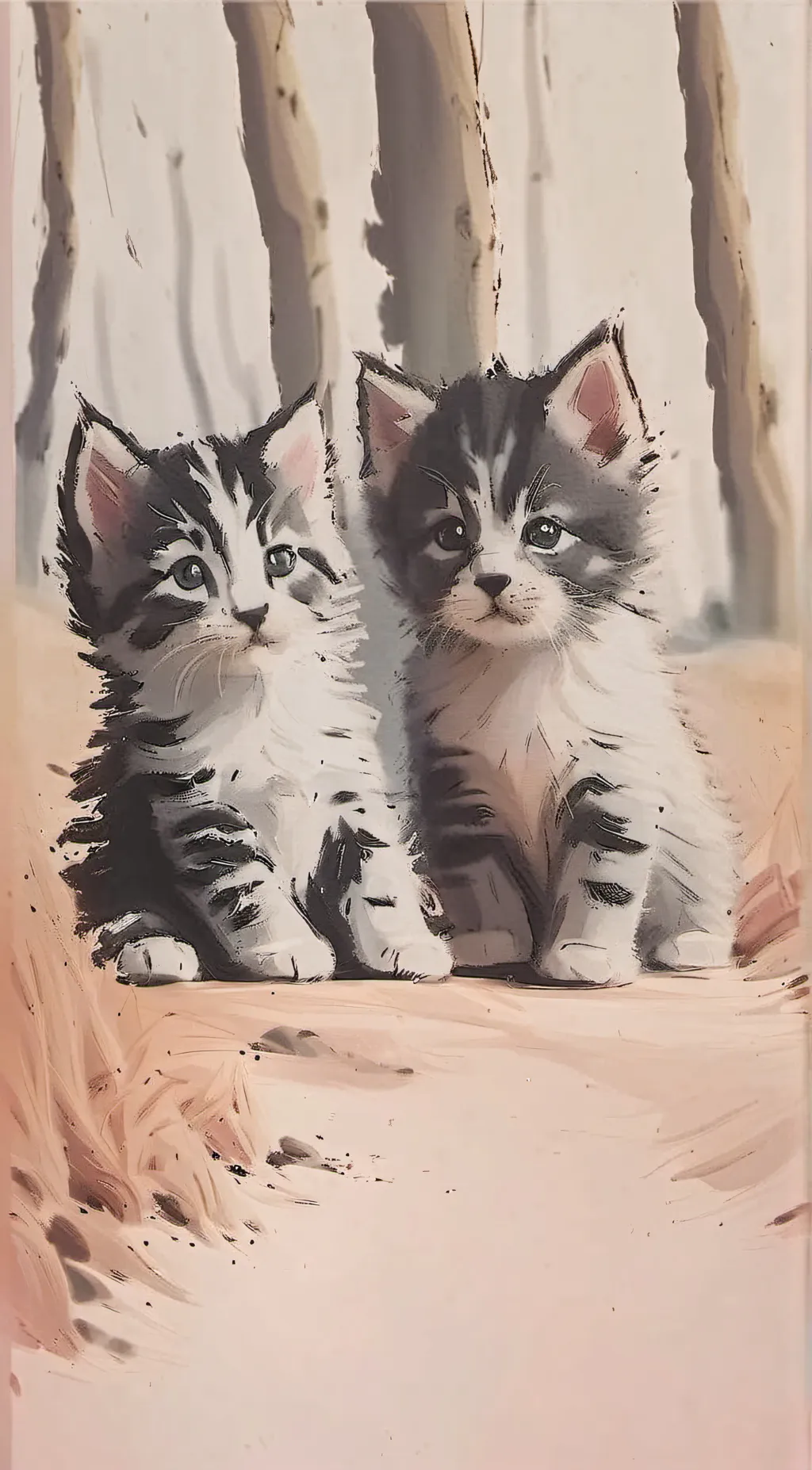 ai character: kittens background